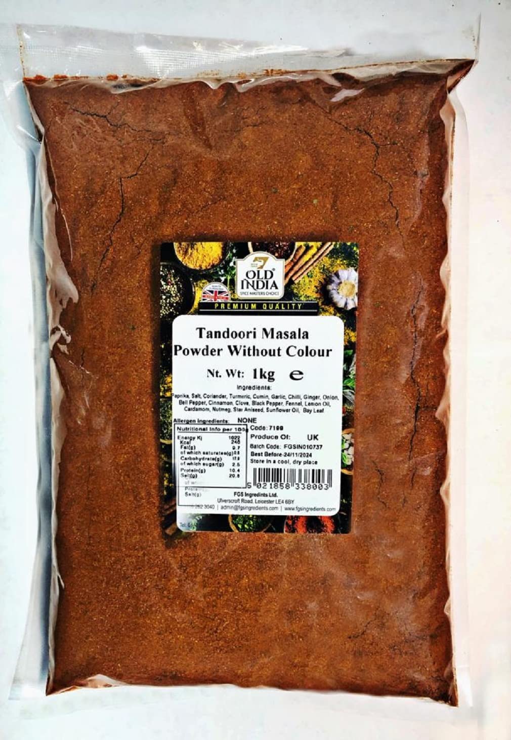 Old India Tandoori Masala Powder Without Colour 1 Kg