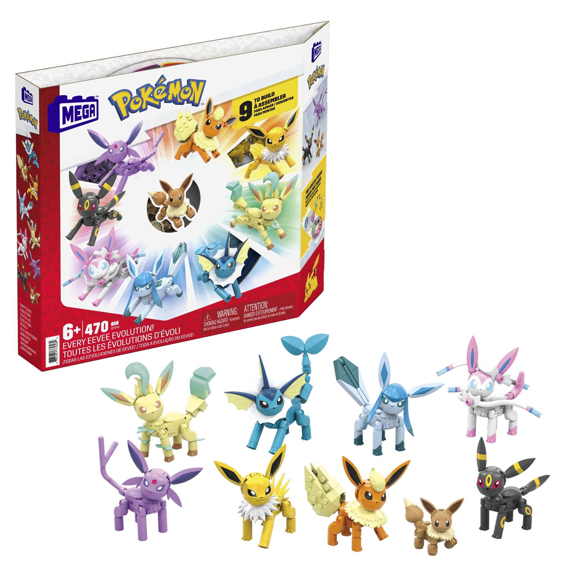 Mega Construx Pokémon Every Eevee Evolution! - Buildable Action Figures for Ages 6+ 6