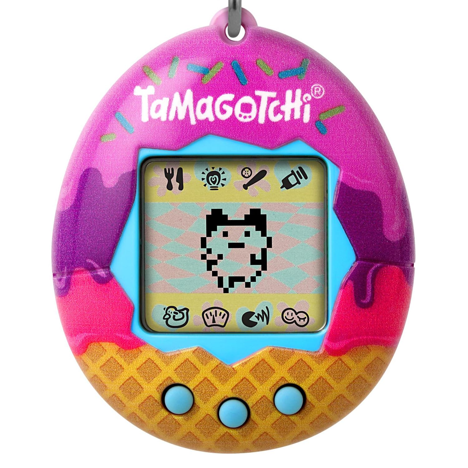 Bandai Tamagotchi Original Ice Cream Shell - Retro Virtual Pet Toy for Kids & Adults 8+