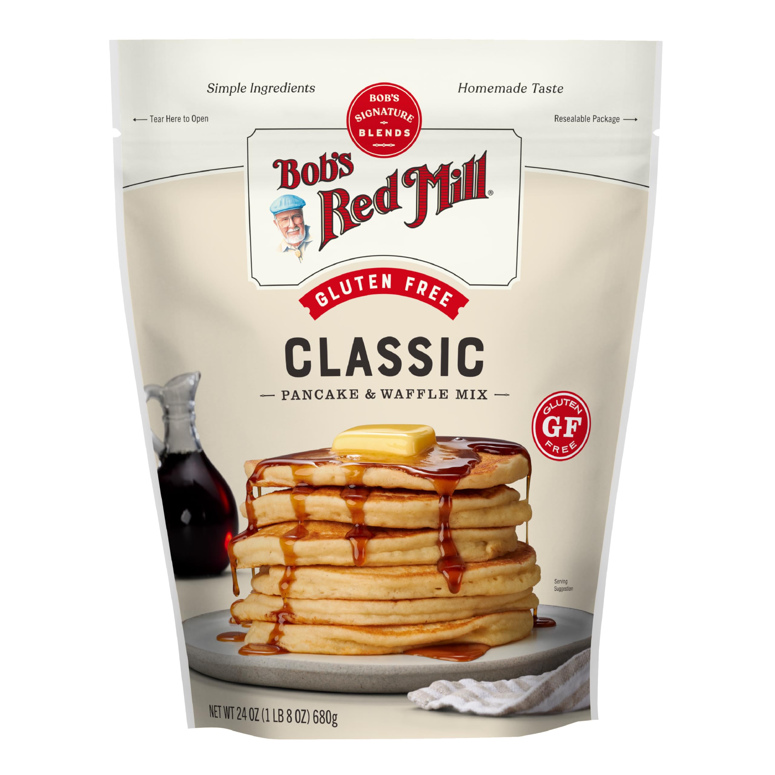 Bob's Red Mill Gluten Free Pancake Mix - Over 50% Whole Grain | 680g
