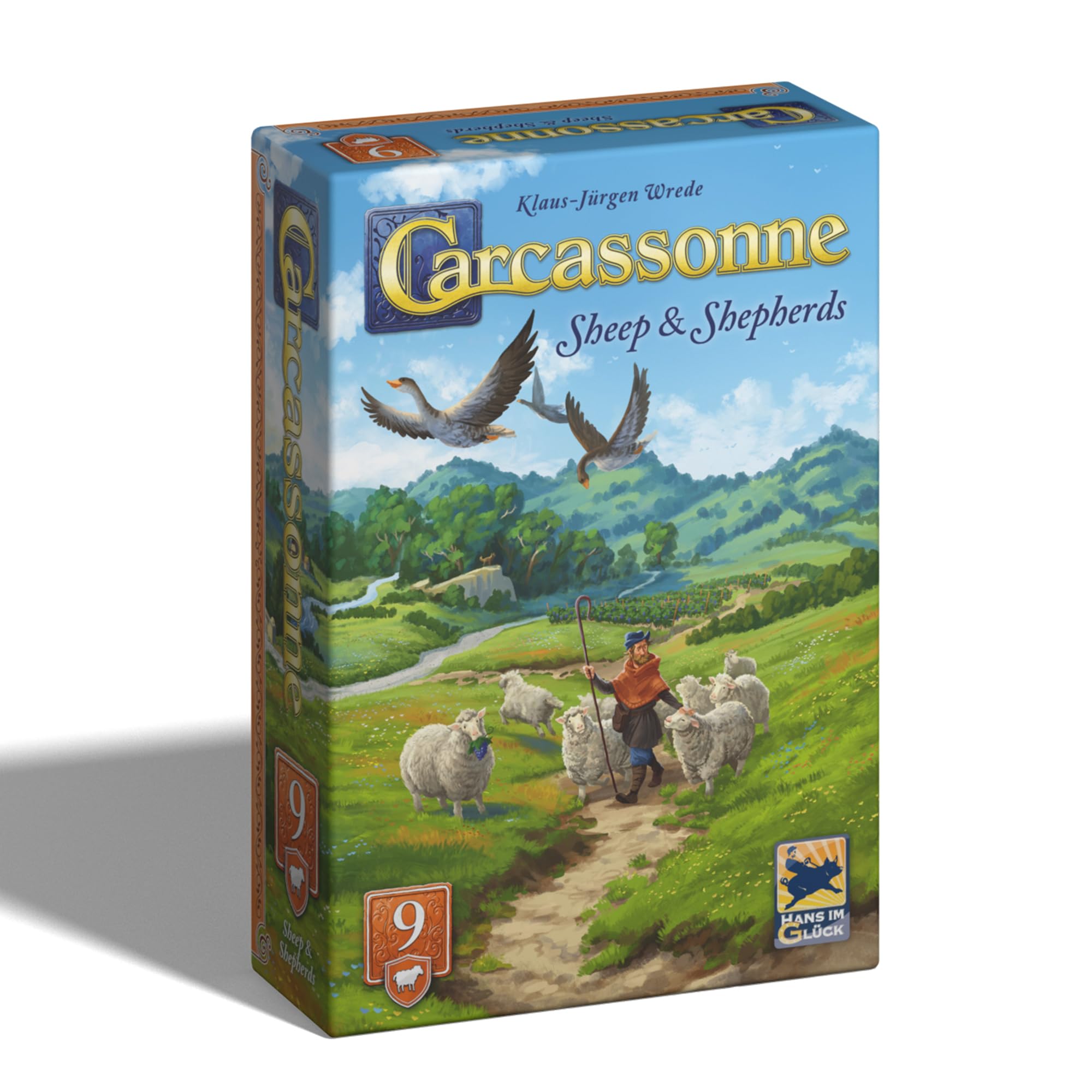 Hans im Glück Carcassonne: Sheep & Shepherds Expansion 9 Refresh | 5 Players | Ages 7+ 1
