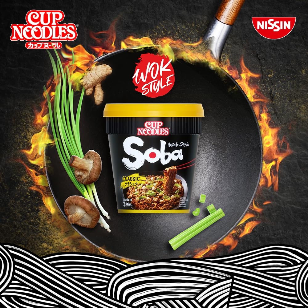 NISSIN Soba Wok Style Classic Flavoured Instant Noodles, 90 g 8