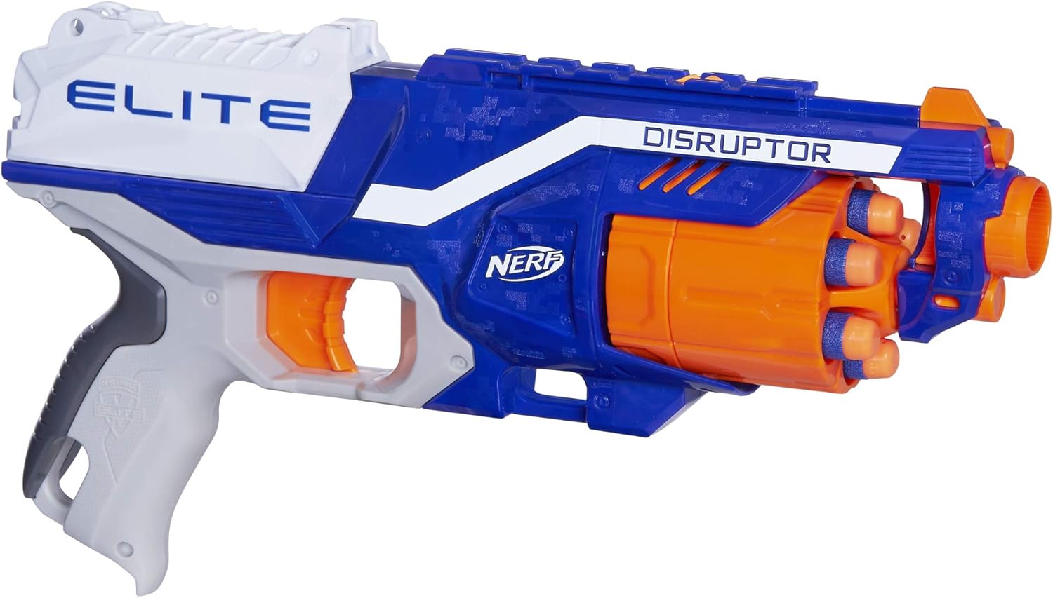 Nerf N-Strike Elite Disruptor - 6-Dart Rotating Drum Blaster for Fast-Paced Action