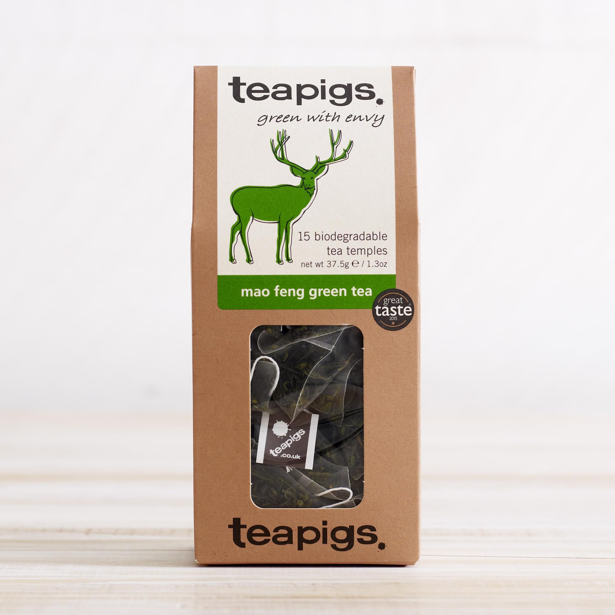 teapigs Mao Feng Green Tea - Pure Whole Leaf Green Tea Bags, Fresh Peachy Flavor, 80°C Brew 5