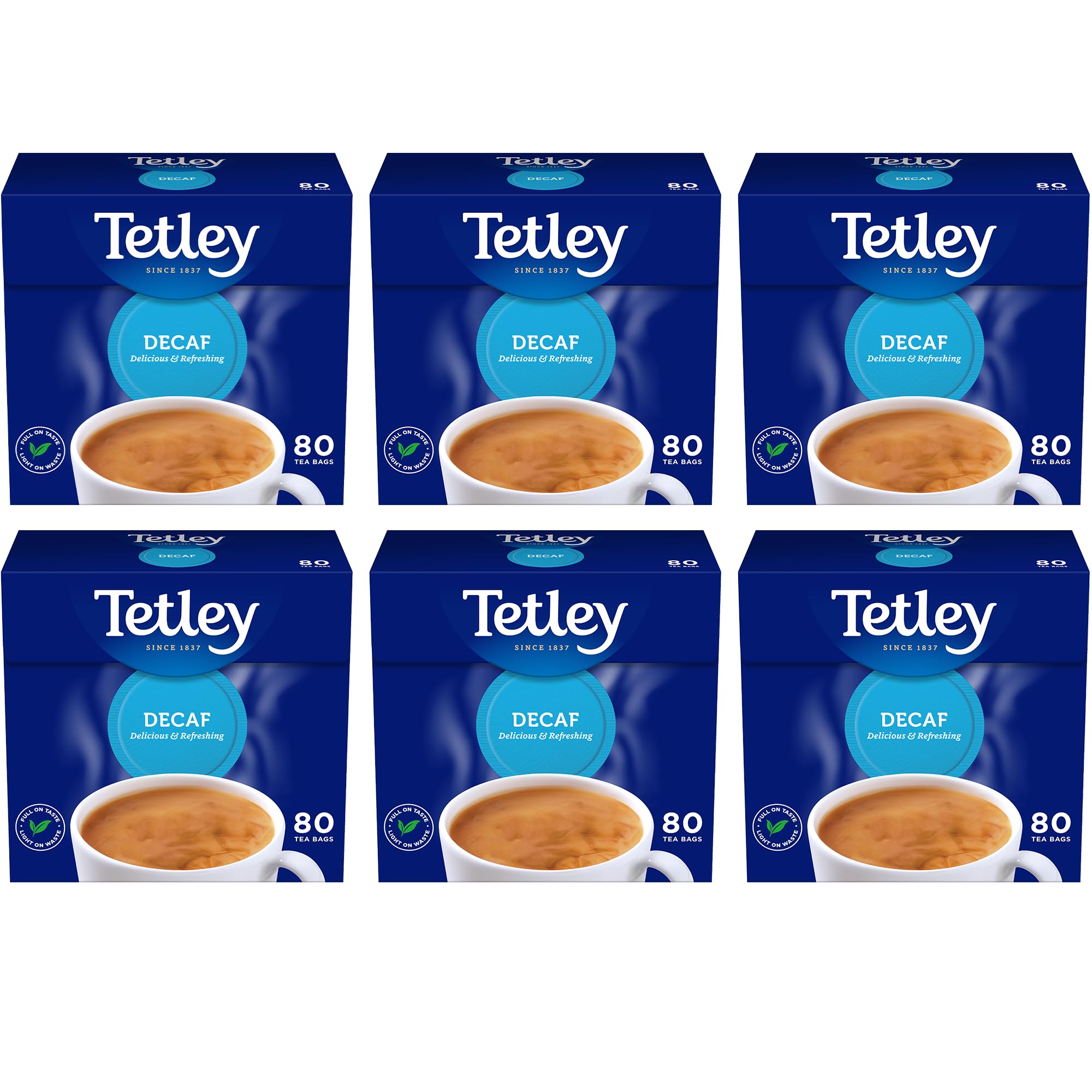 Tetley Everyday Original Decaf Black Tea Bags – Smooth Decaf Blend, 1.5kg