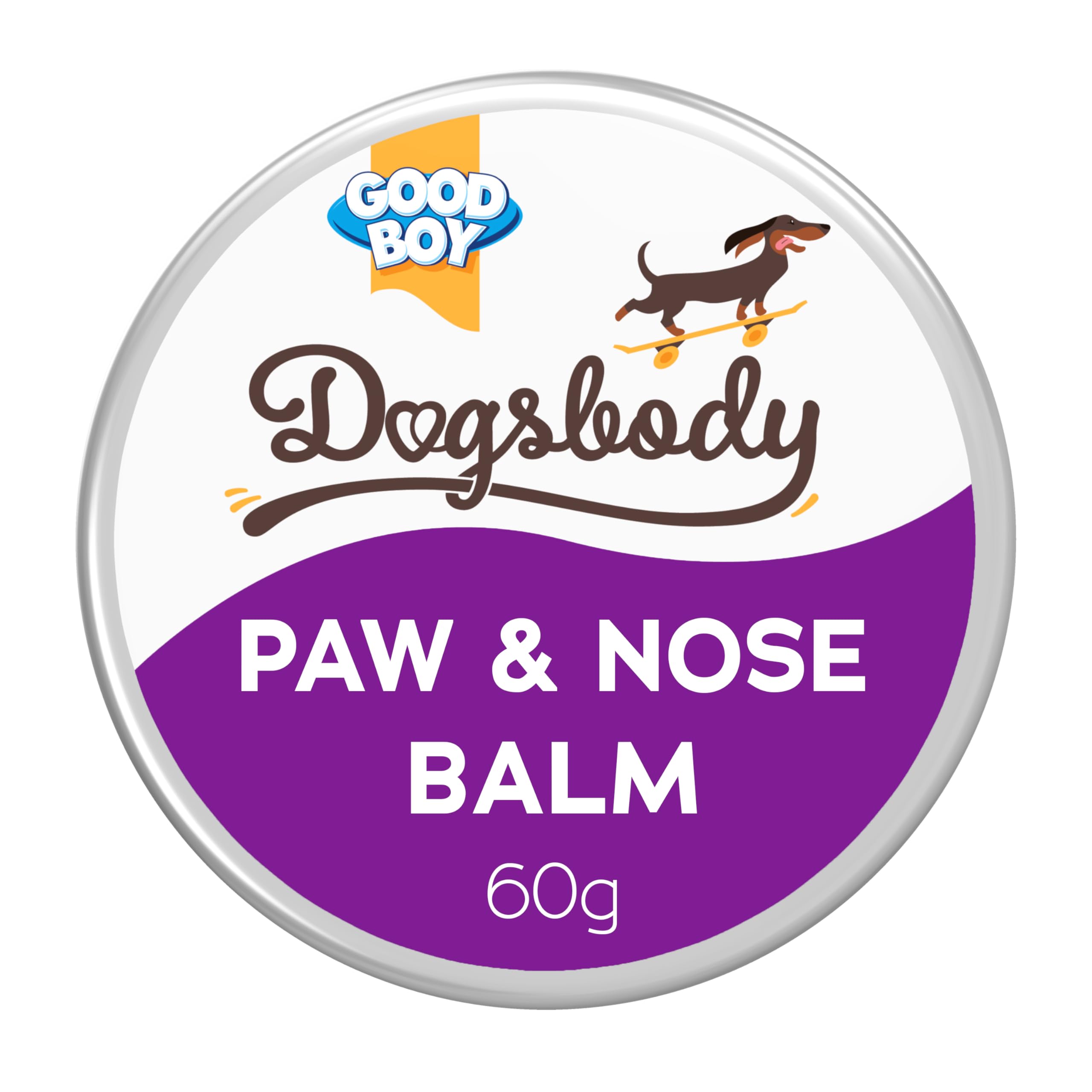 Good Boy Paw & Nose Balm for Dogs - 60g Organic Moisturizer with Shea Butter Scent