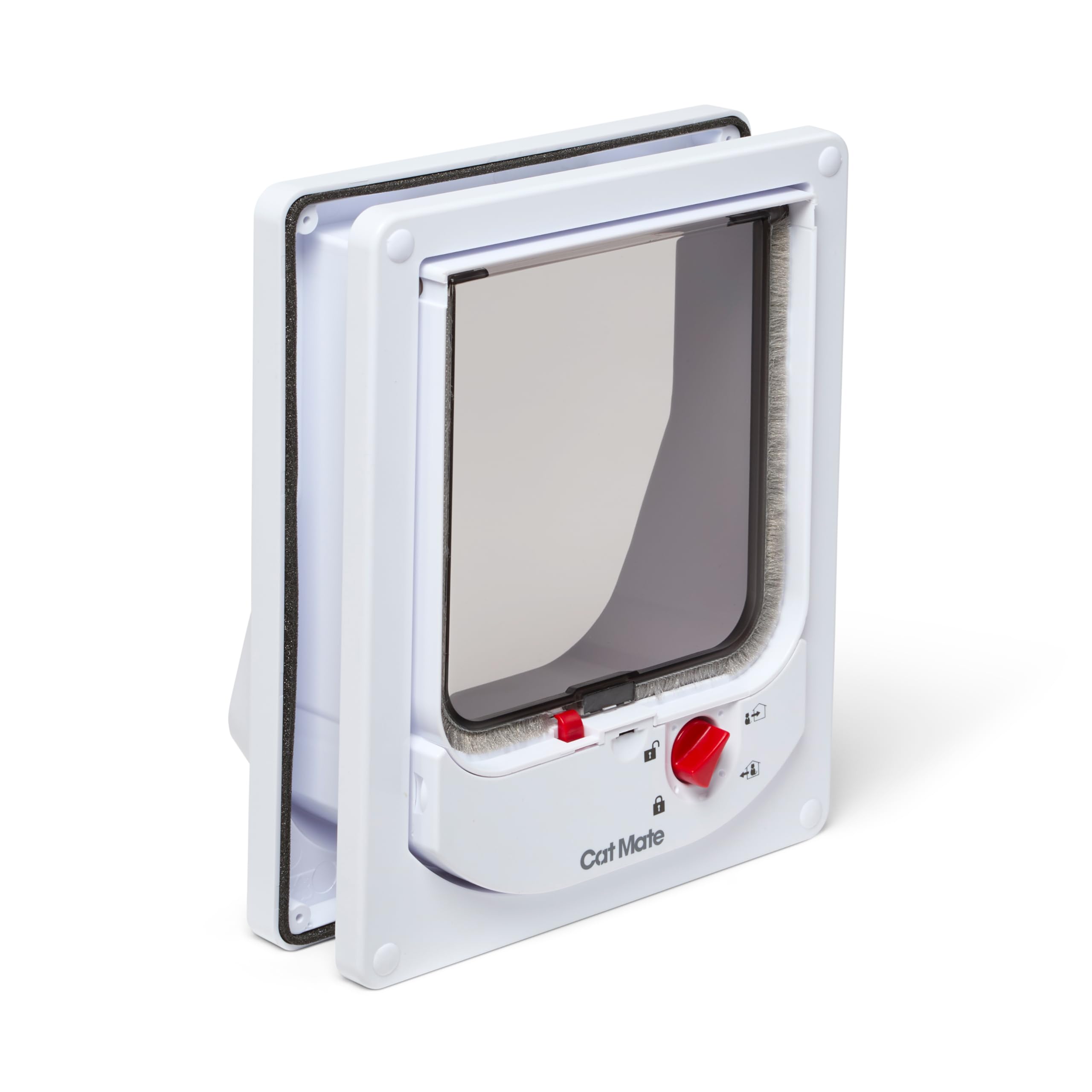 Pet Mate Electromagnetic Cat Flap - Exclusive Entry | Weatherproof | White