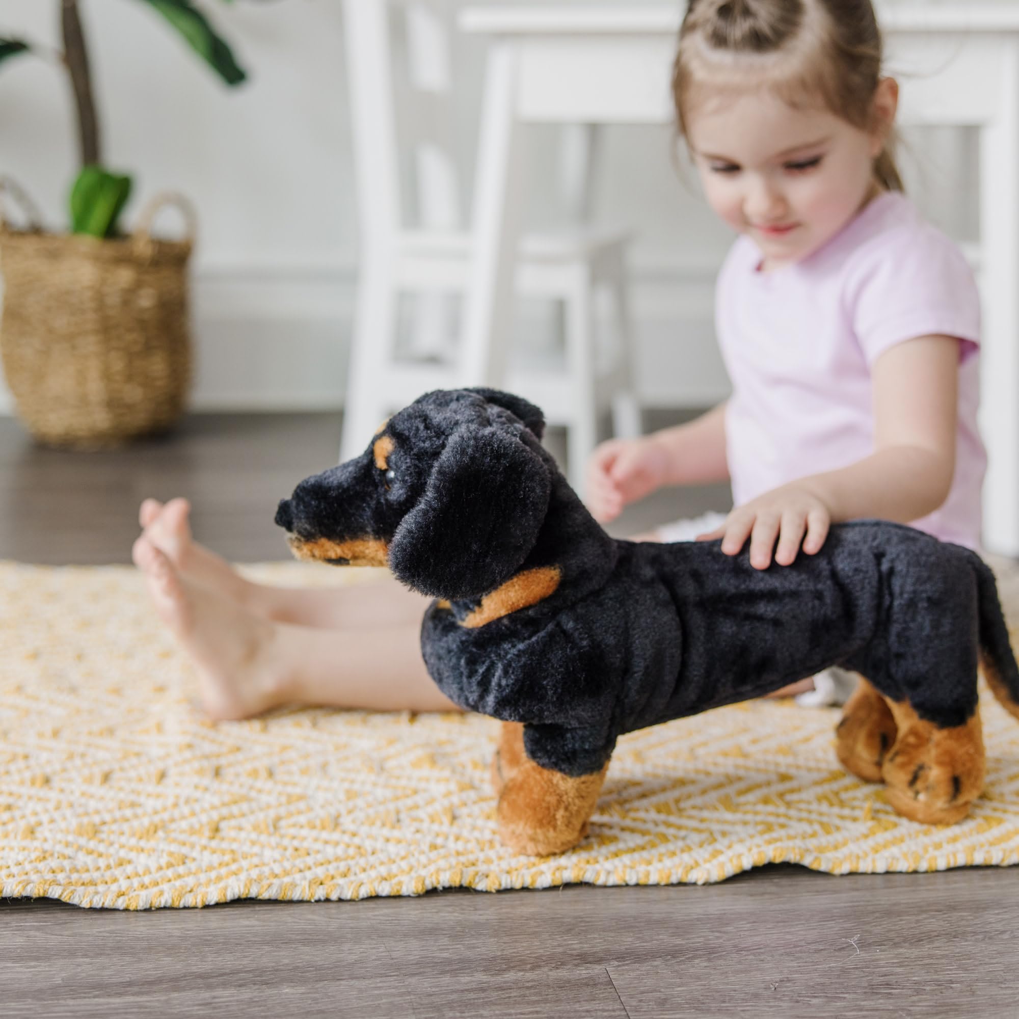 Melissa & Doug Dachshund Plush - Soft Stuffed Animal for Kids 3+ 10