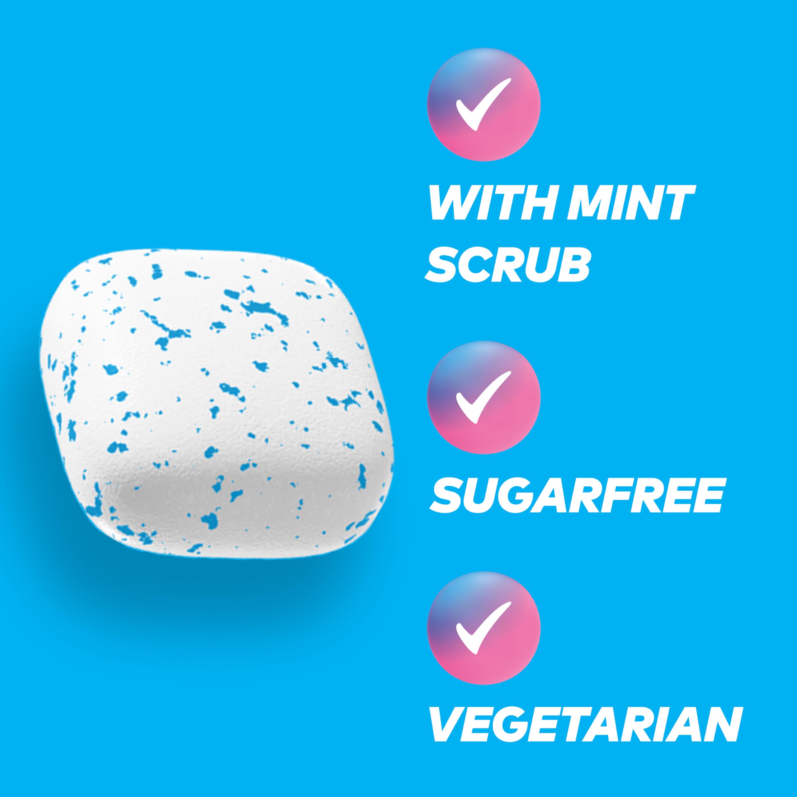 Extra Deep Clean Mint Scrub Sugar Free Chewing Gum | 30 Pieces Bottle 6
