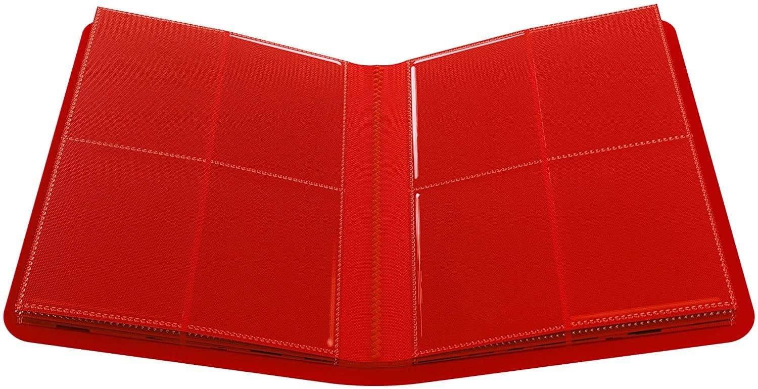 Gamegenic Casual Album 8-Pocket Red | Holds 160 Sleeved Cards | Polypropylene 3
