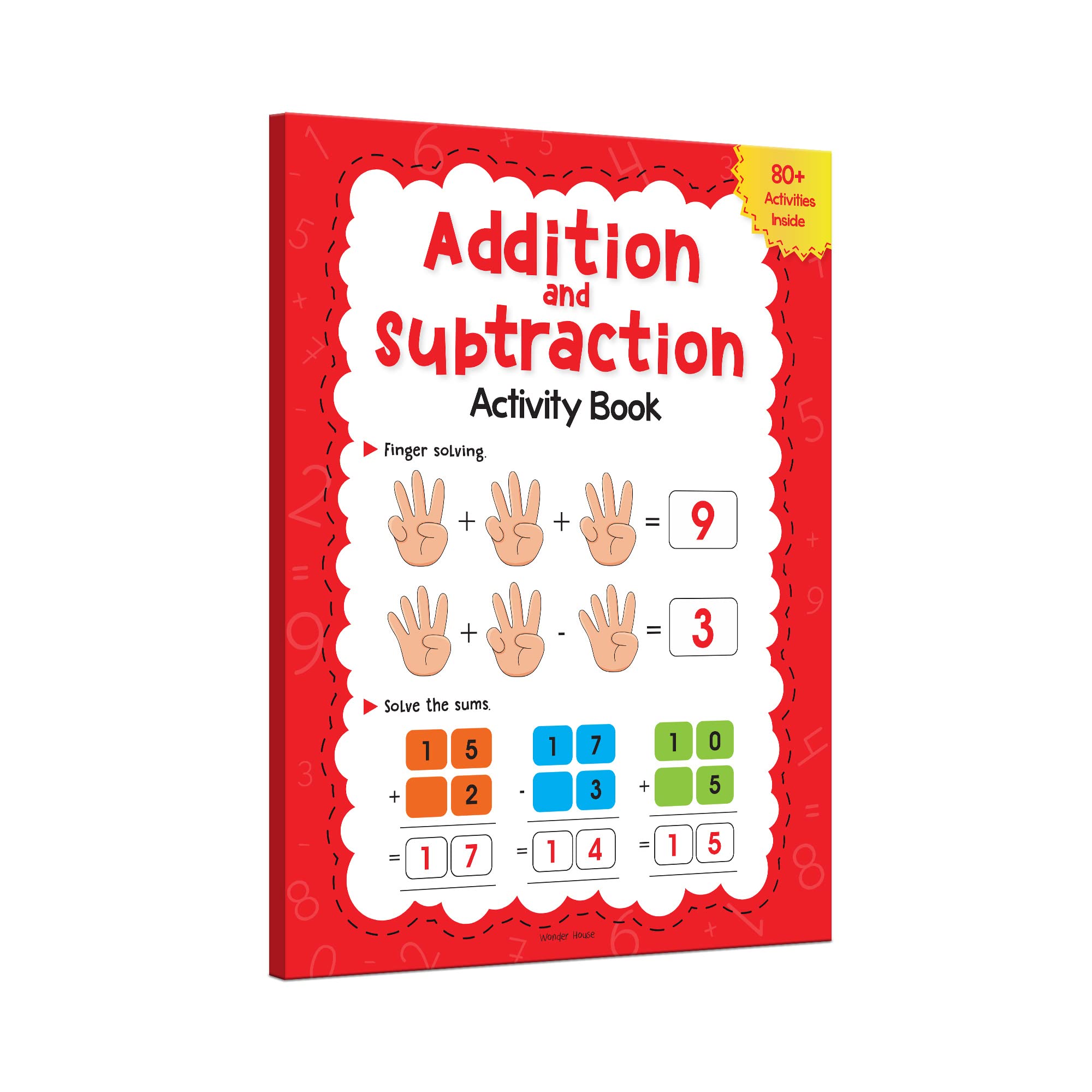 Wonder House Addition and Subtraction Activity Book for Children | 48 Pages | Ages 4-7