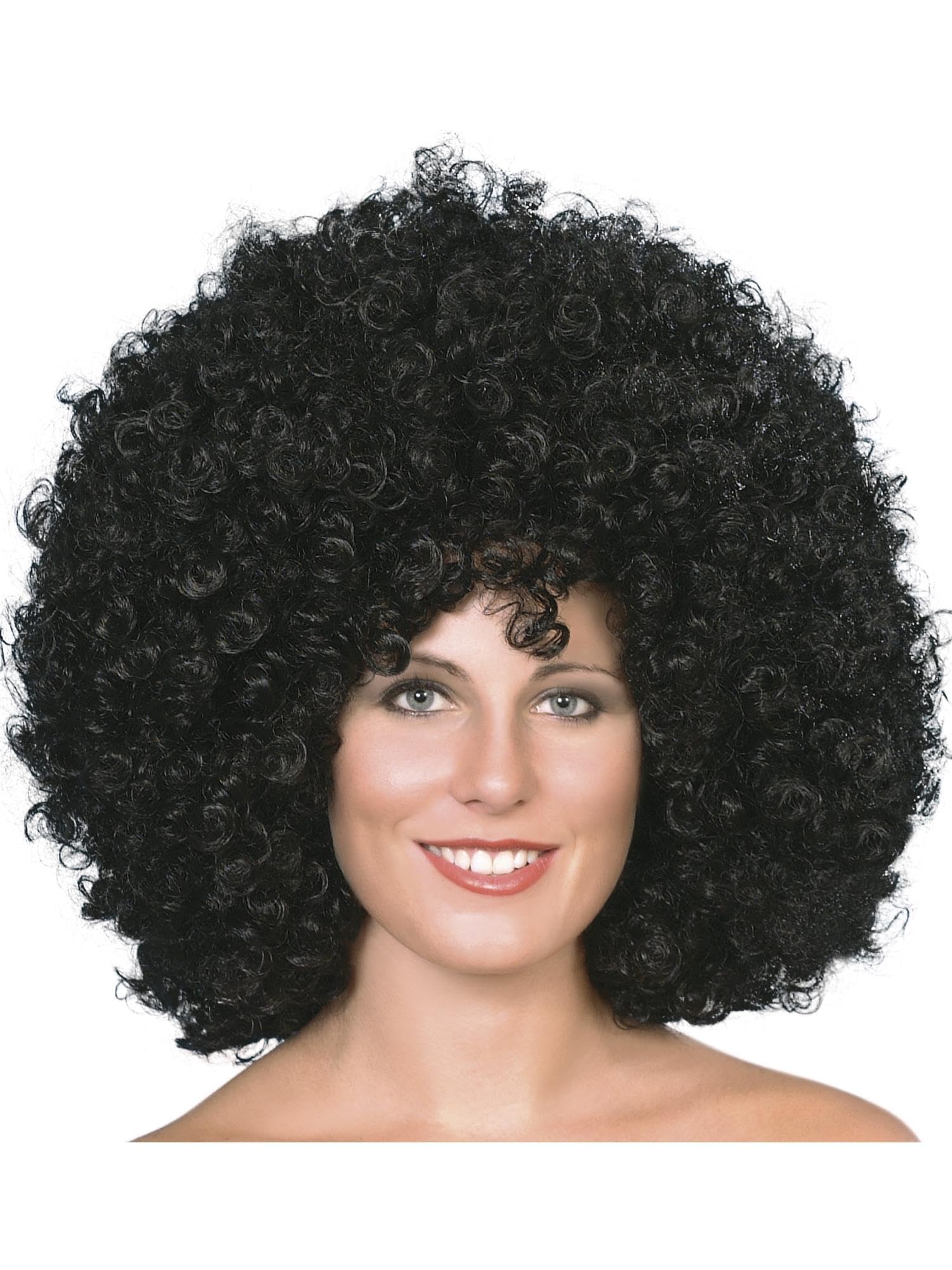 Smiffys Mega-Huge Afro Wig Black 1970s Disco Fancy Dress Adult Wig 3