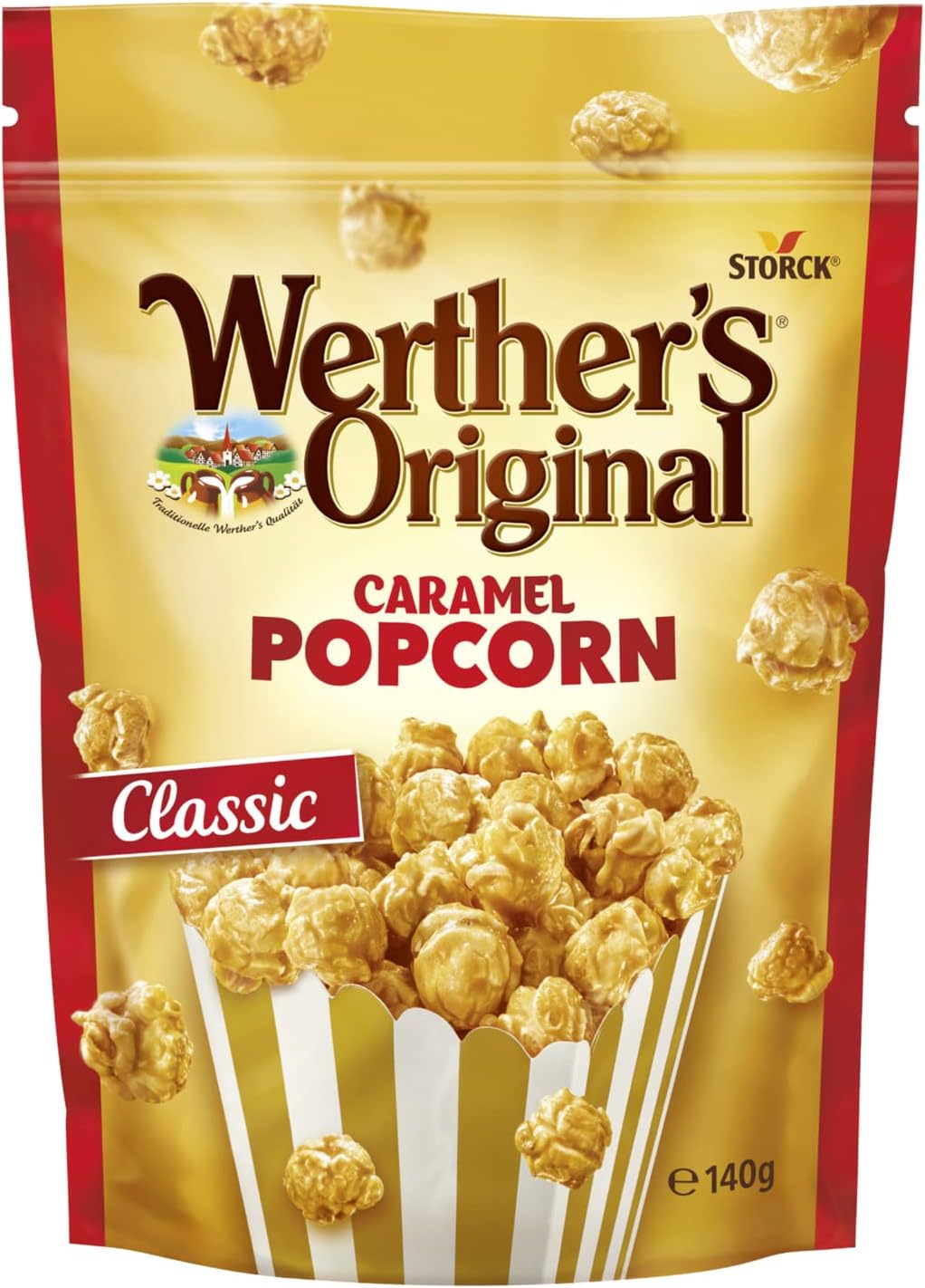 Werther's Original Caramel Popcorn Classic Caramel Flavour, 140g