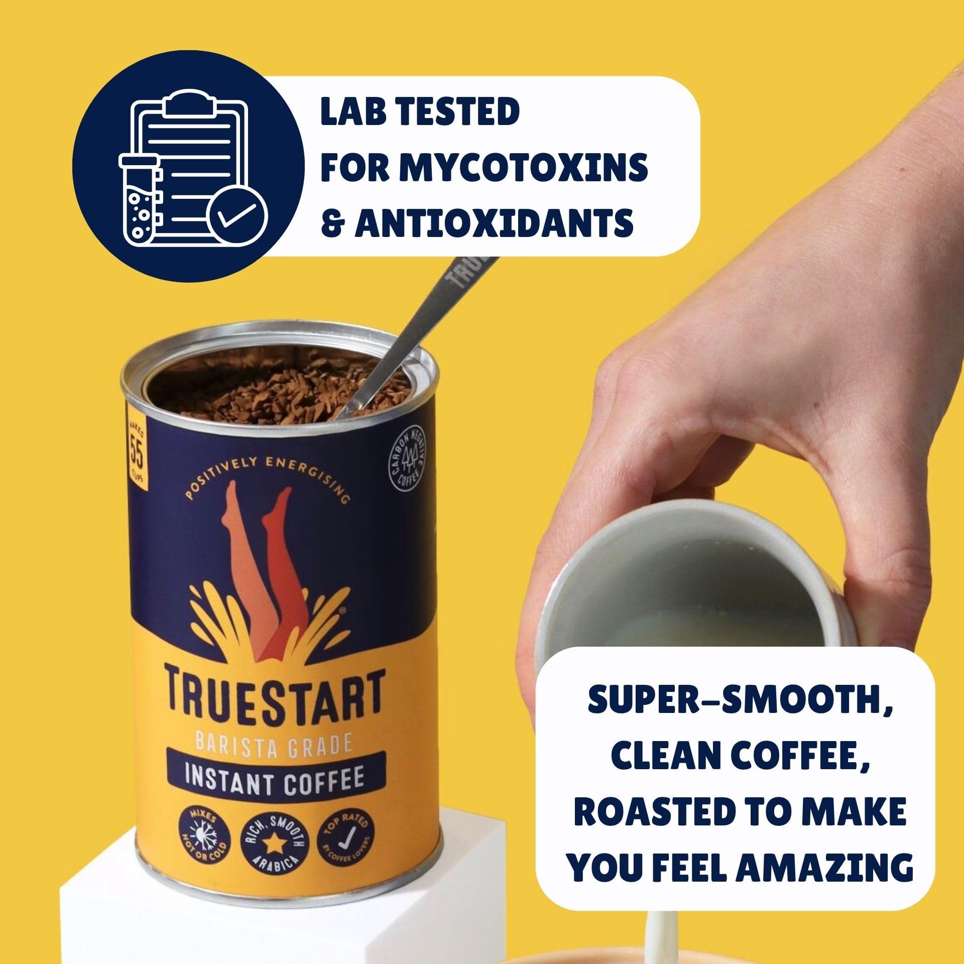 TrueStart - Smooth Original Barista Grade Instant Coffee, 2 Pack 4