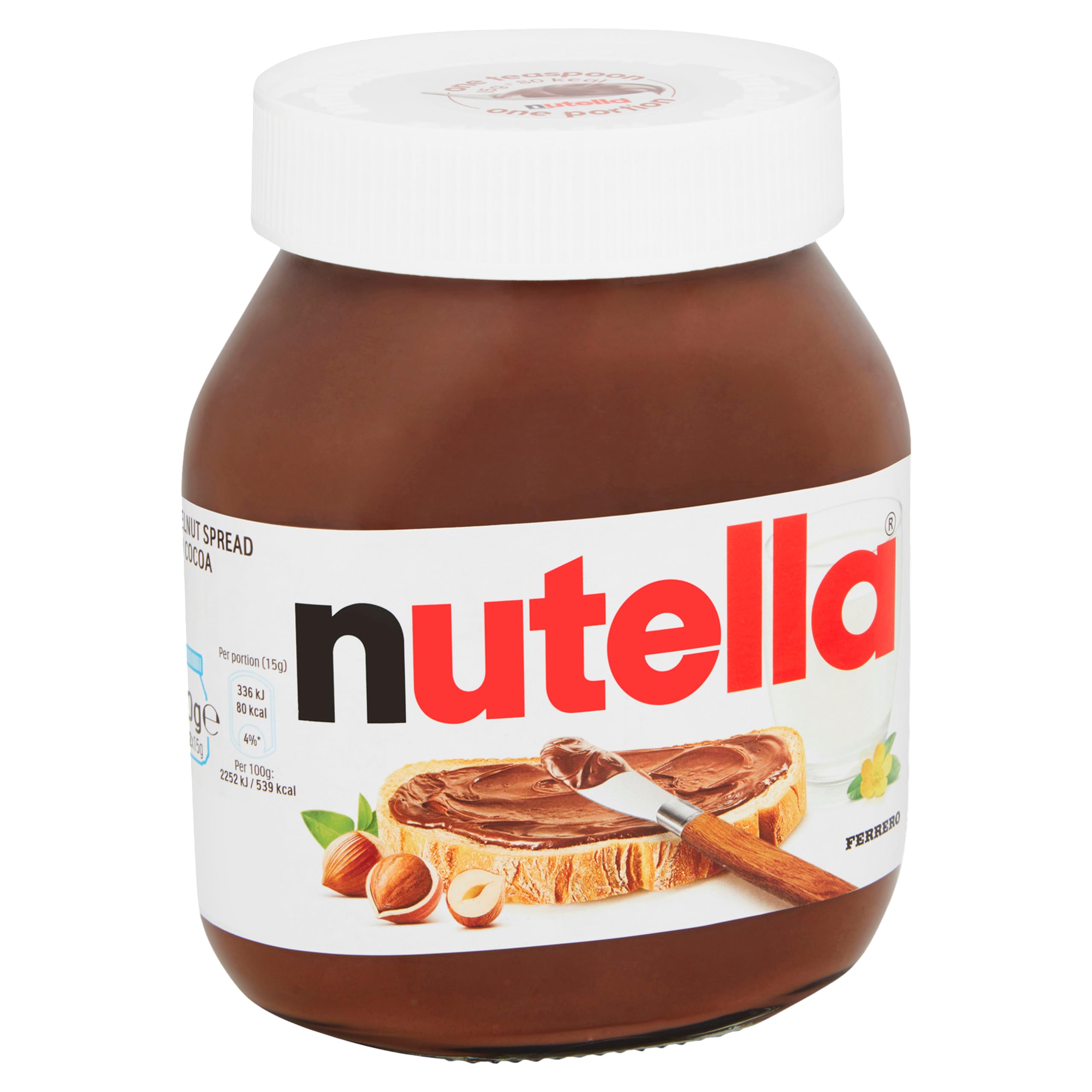 Nutella Haselnussaufstrich mit Kakao, 630g 4