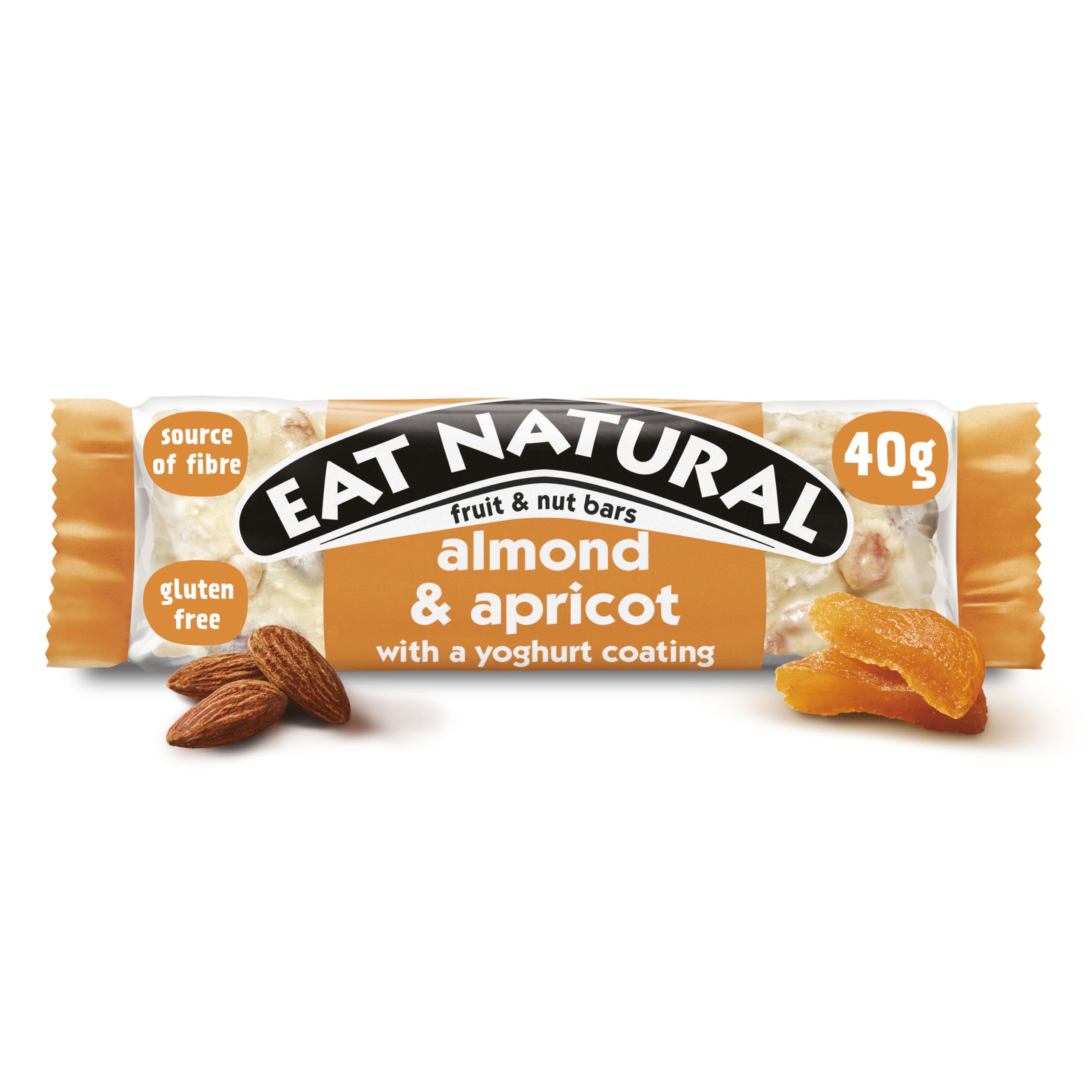 Eat Natural Almond & Apricot with Yoghurt Coating Fruit & Nut Bars, 3 x 4