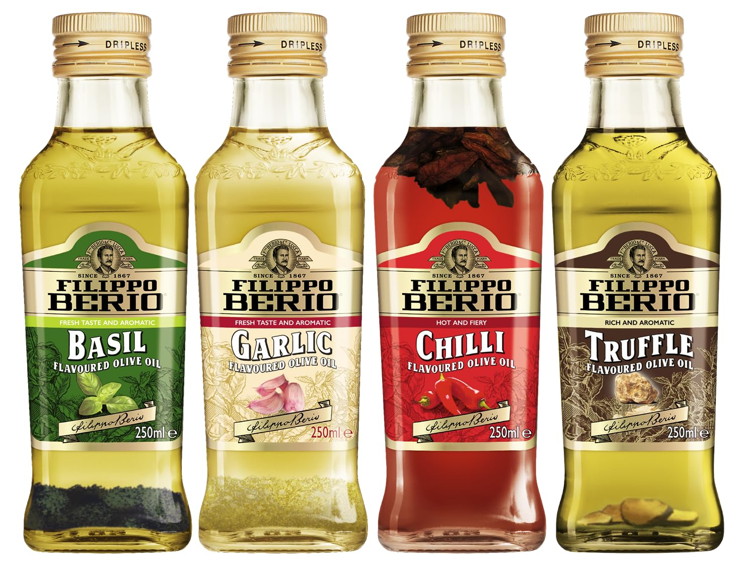 Filippo Berio Chilli Flavoured Extra Virgin Olive Oil 250 ml 5