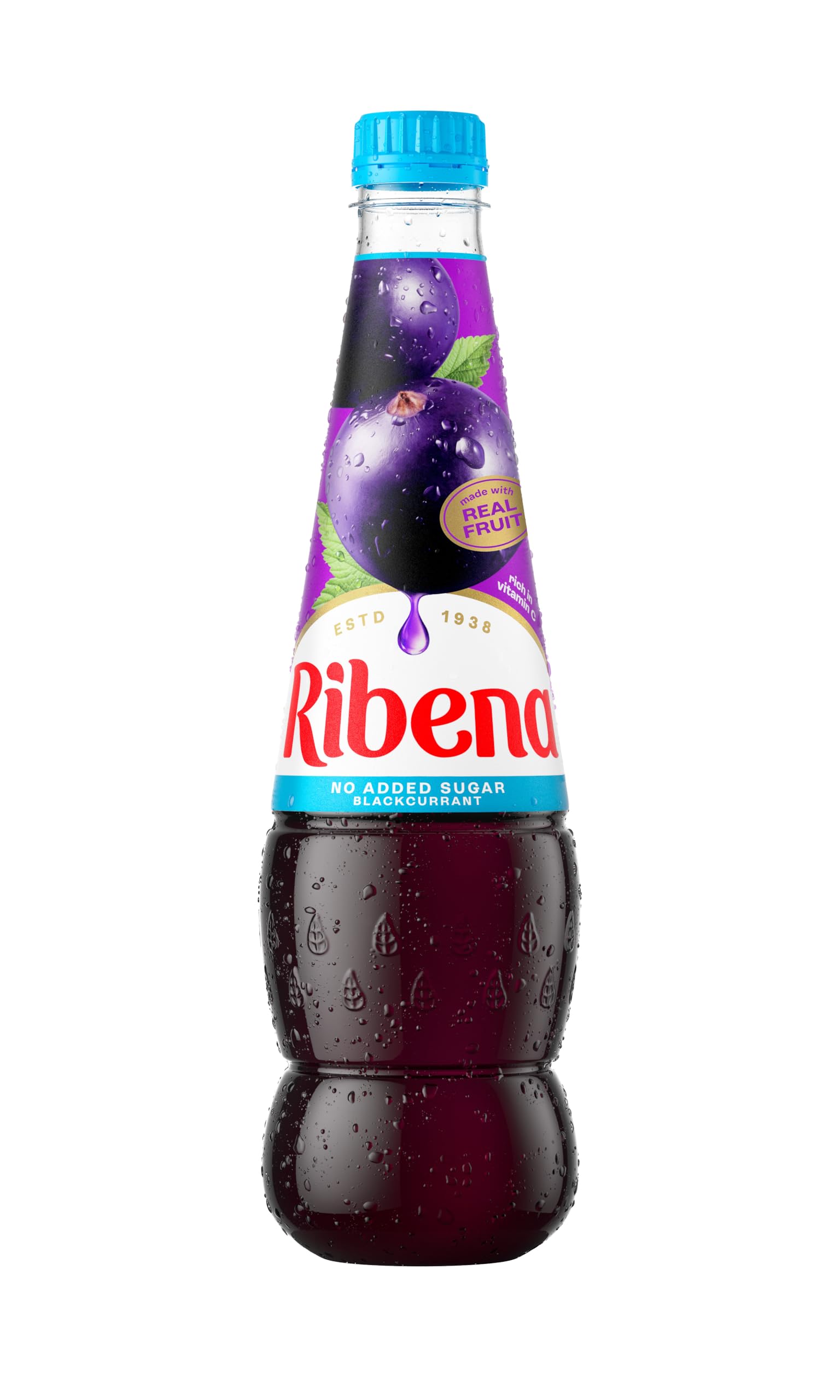 Ribena Blackcurrant Squash No Added Sugar 850ml – Real British Blackcurrant Juice
