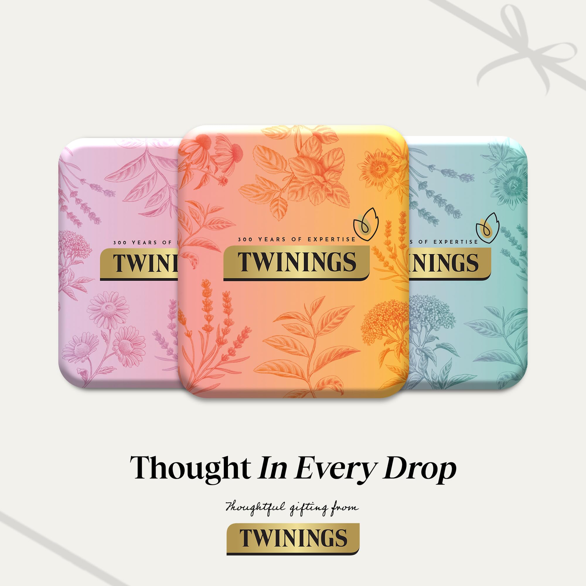 Twinings Festive Limited Edition Pocket Tea Tin - 4 Envelopes | Superblends Sleep Spiced Apple & Glow 4