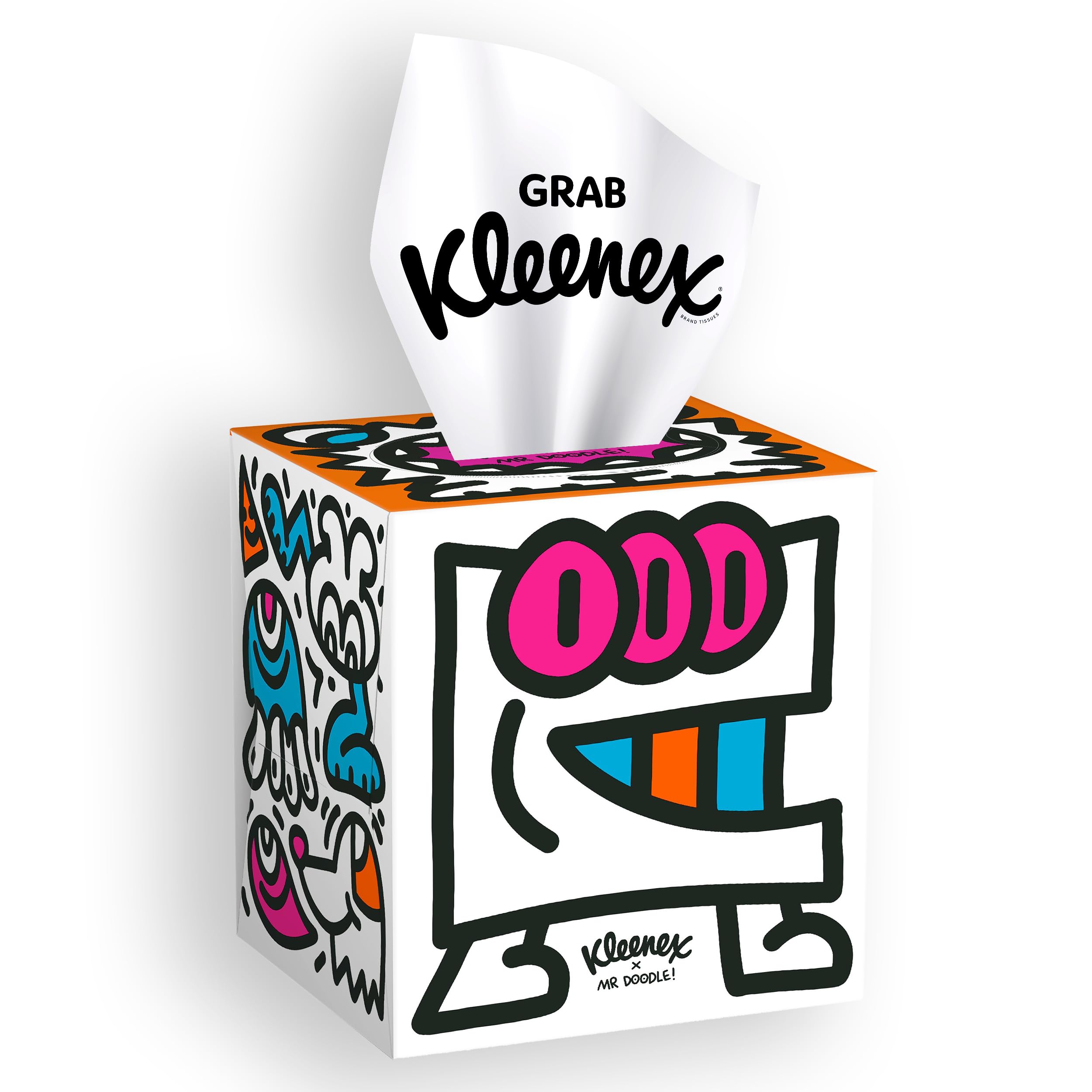 Kleenex - Mr Doodle Limited Edition Design Multipack Facial Tissues (12 Cubes) 4