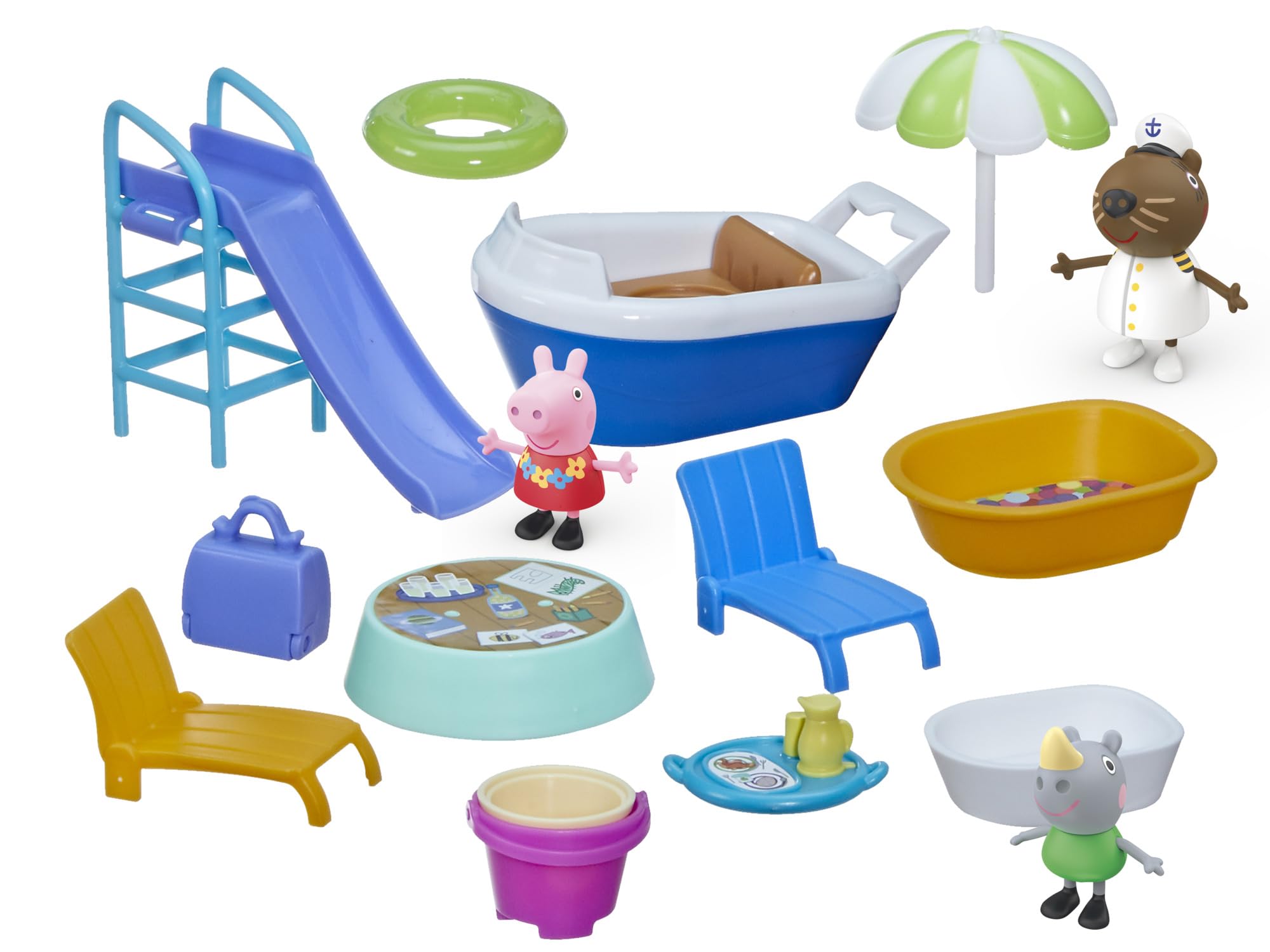 Peppa Pig Cruise Ship Playset - 17-Piece Multilevel Toy with Figures & Accessories for Ages 3+ 3