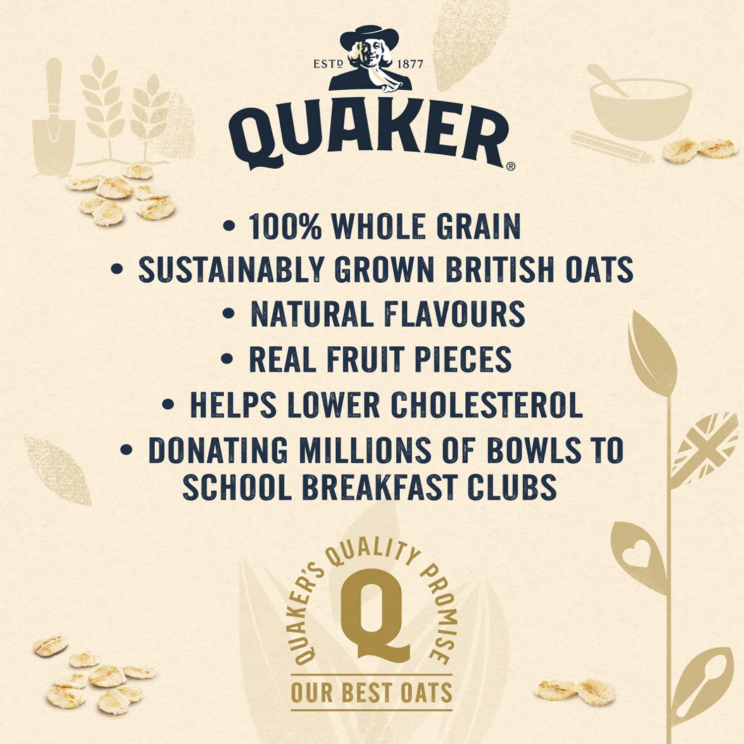 Quaker Oat So Simple Haufen von Obst Haferbrei mit Bananen- und Erdbeergeschmack 8