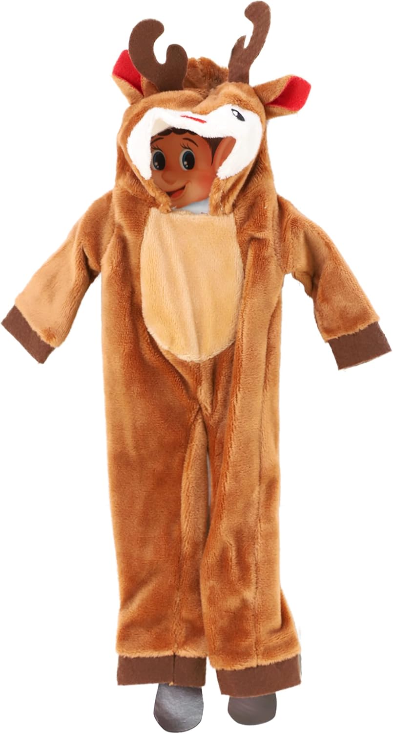 Elves Behavin Badly 500160 Elf Reindeer with Antlers Outfit - Plush Doll for Kids 3+ 3