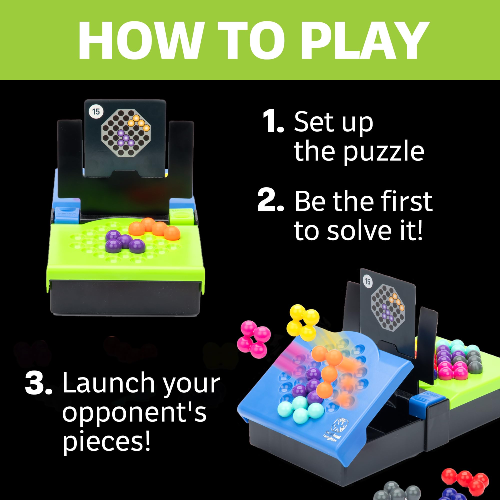 Educational Insights Kanoodle Head-To-Head 2-Player Logic Puzzle Game | Ages 7+ | 80 Challenges 5