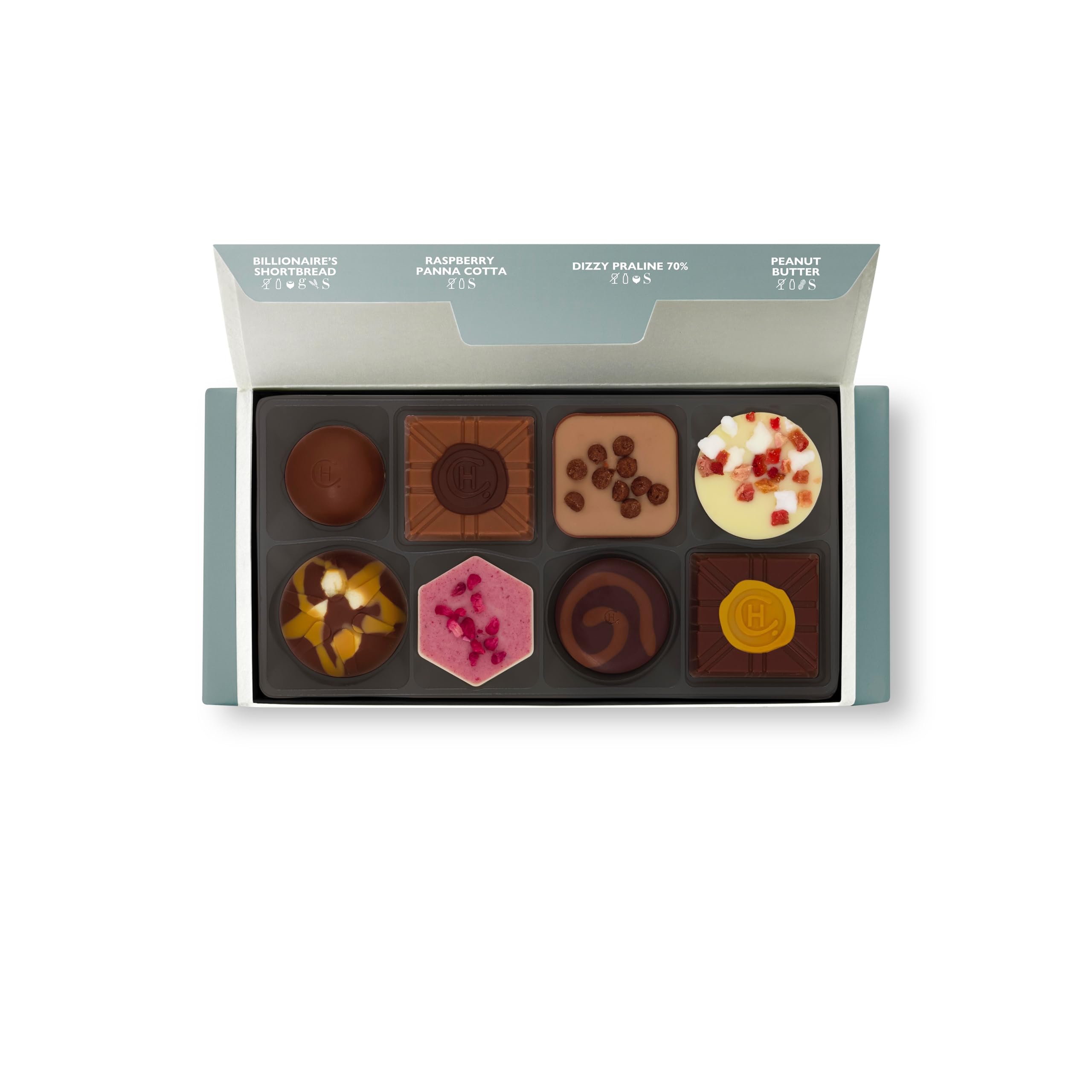 Hotel Chocolat Simply Thanks Pocket Selection - 8 alkoholfreie Pralinen 3