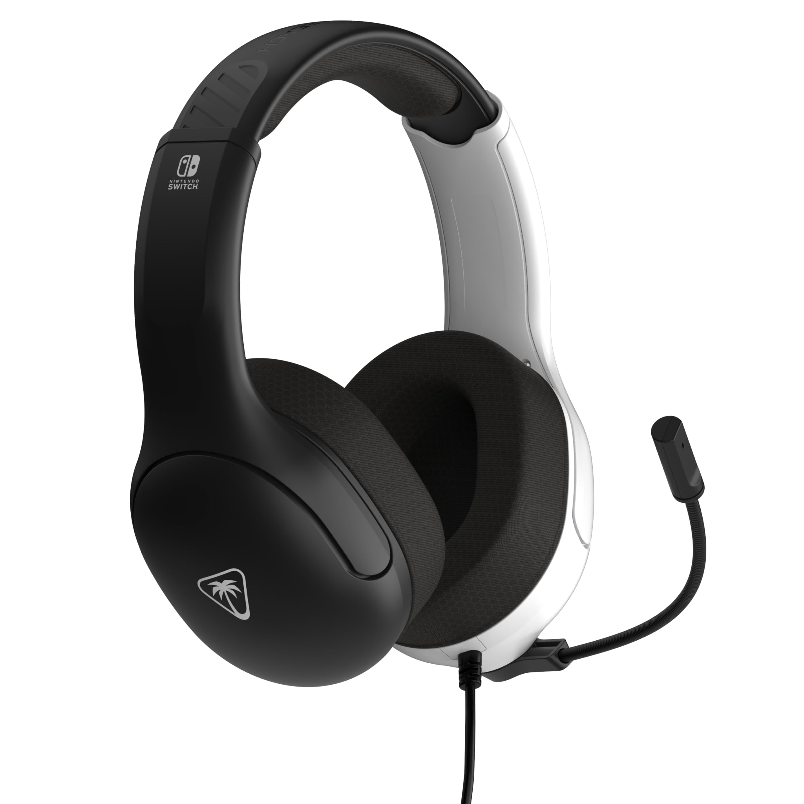 Turtle Beach Airlite Fit Black and White Wired Gaming Headset for Nintendo Switch, 40mm Speakers, Flip-to-Mute Mic 5