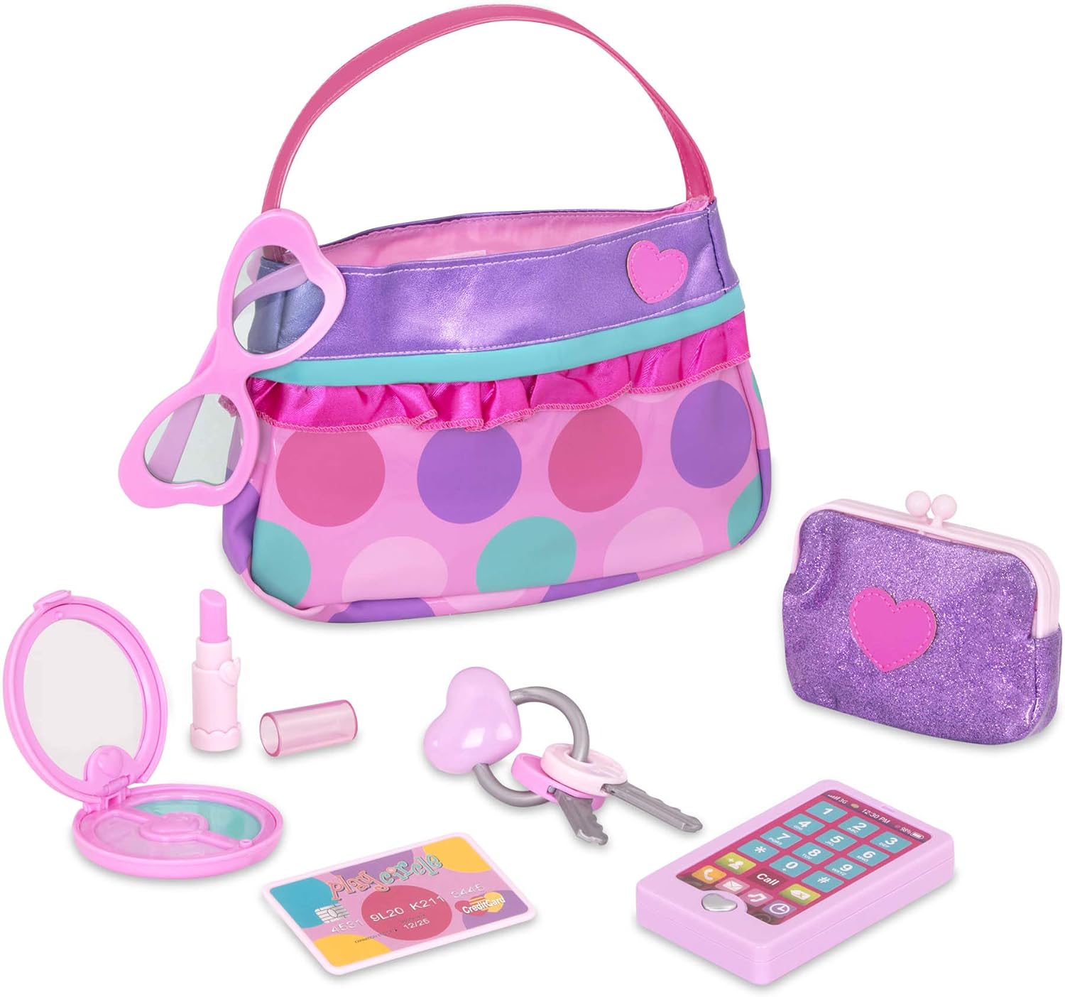 Play Circle Princess Purse Role Play Set with 8 Accessories