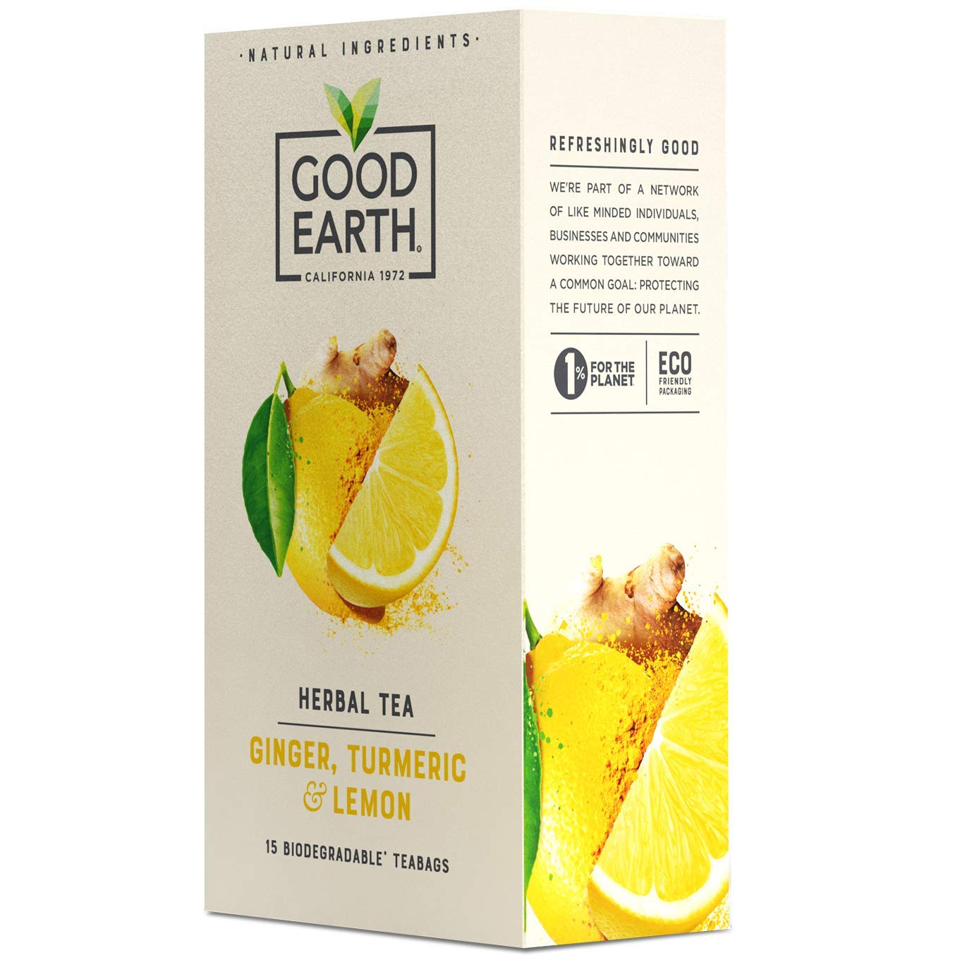 Good Earth Tea Co. Ginger, Turmeric & Lemon Tea - 5 x 15 Teabags 8