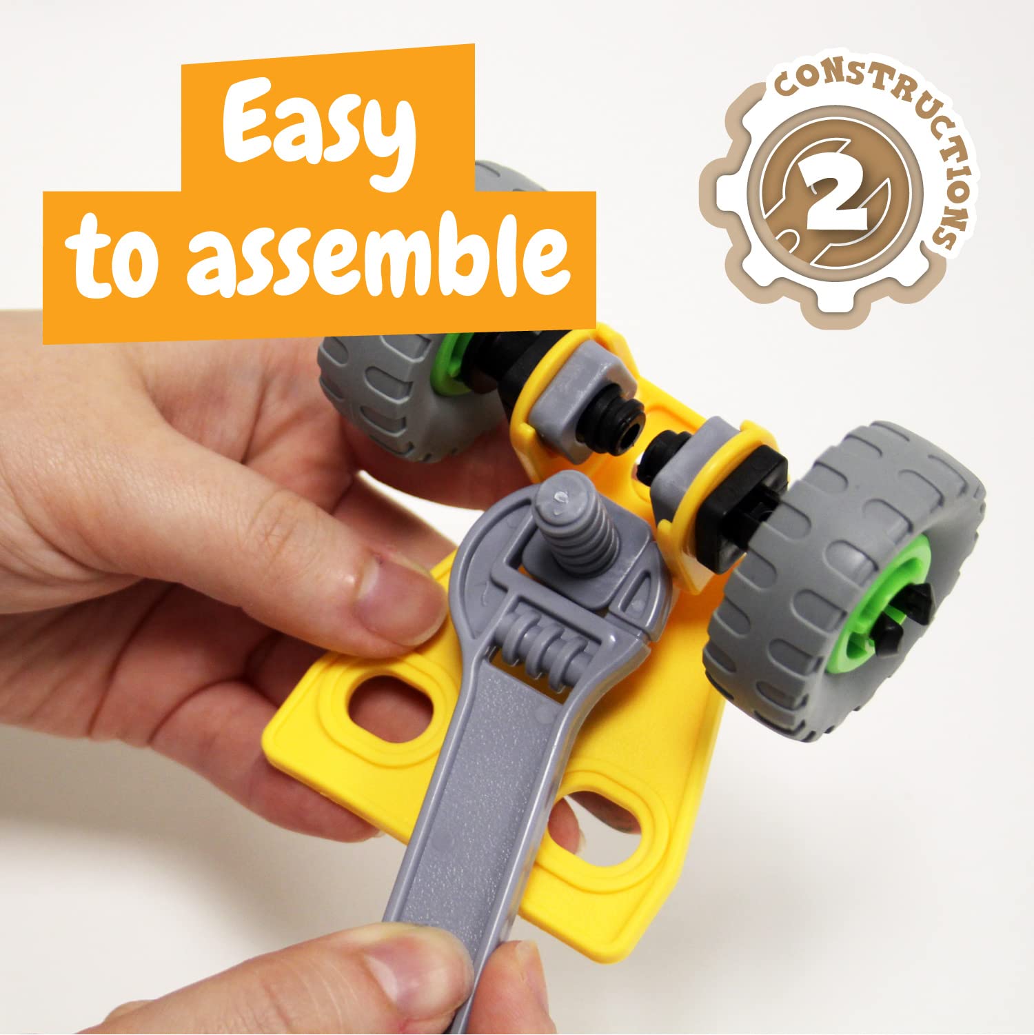 Science4you Auto Mechanics Laboratory - Build Your Own Car and Tractor Kit for Kids 4+ 12