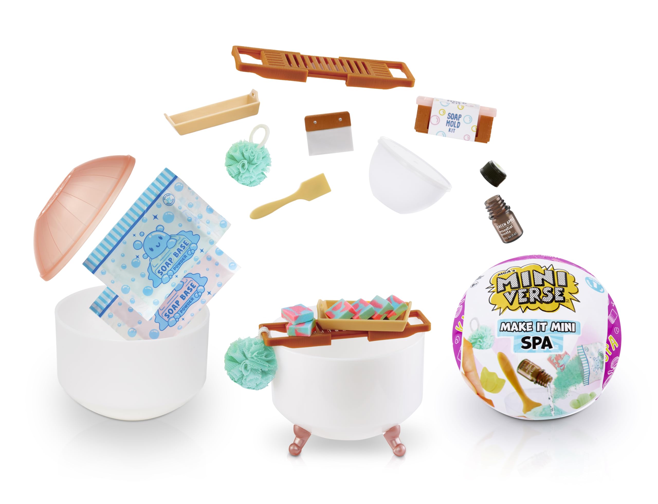 MGA's Miniverse Make It Mini Spa Series 1 - DIY Miniature Spa Kit with Real Working Products