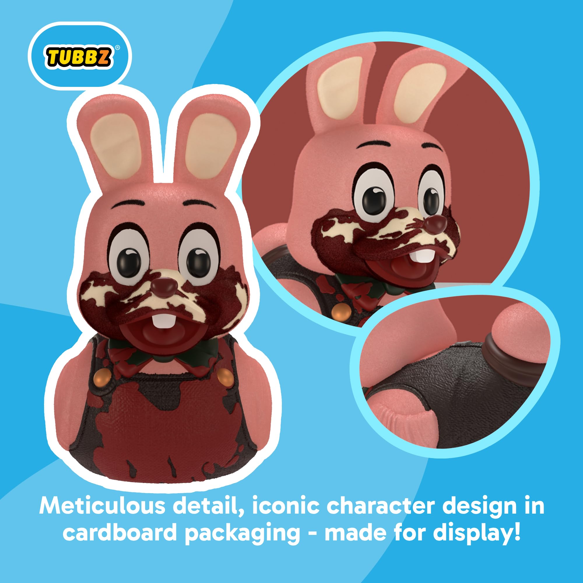 TUBBZ Silent Hill Robbie the Rabbit Cosplaying Rubber Duck Collectible Figure | 9cm Tall