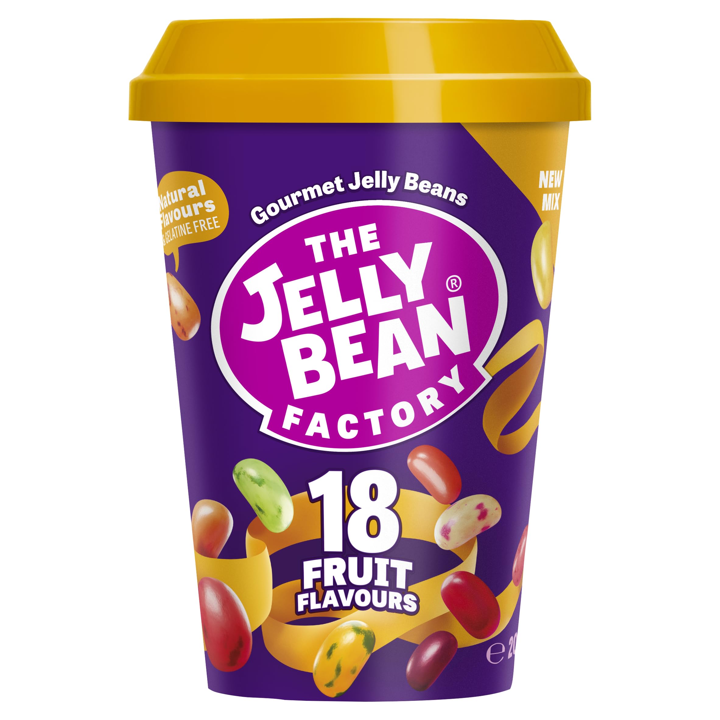 The Jelly Bean Factory – Fruchtgeschmacksbecher | 18 Geschmacksmischungen | Glutenfreie, vegetarische Jelly Beans