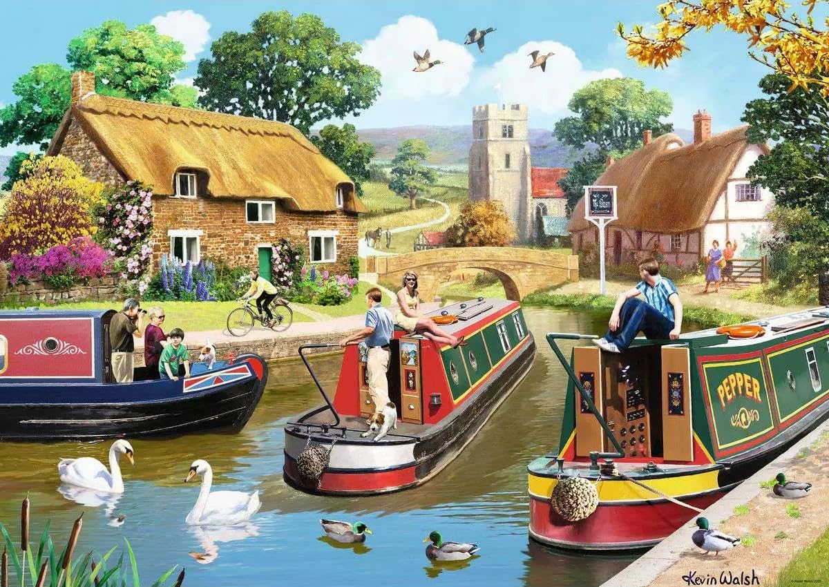 Ravensburger A Busy Day on the Canal 1000 Piece Jigsaw Puzzle for Adults and Kids 10 Years Up 3