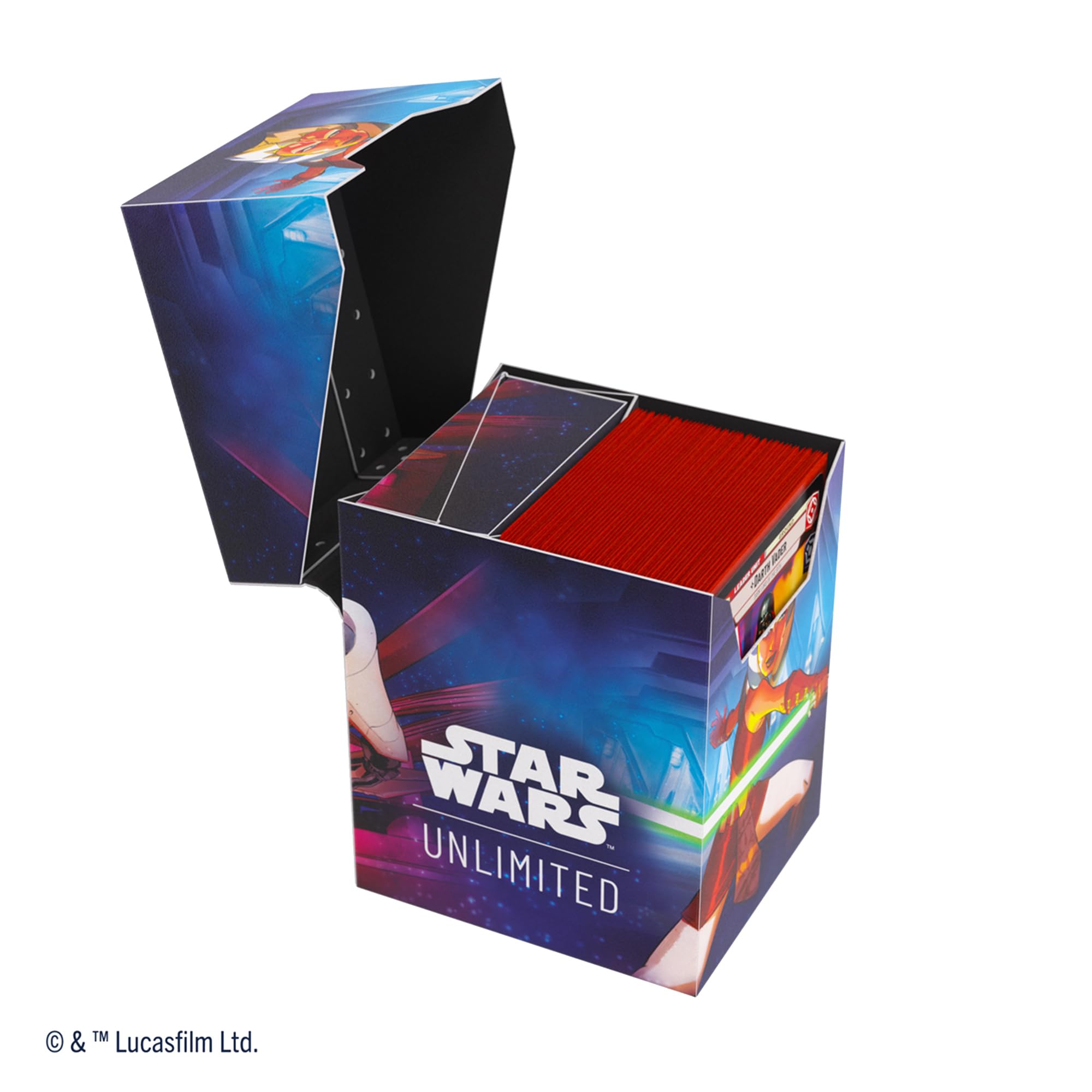 Gamegenic Star Wars Unlimited Soft Crate - Deck Box with Token Storage for Ahsoka Tano & General Grievous 7