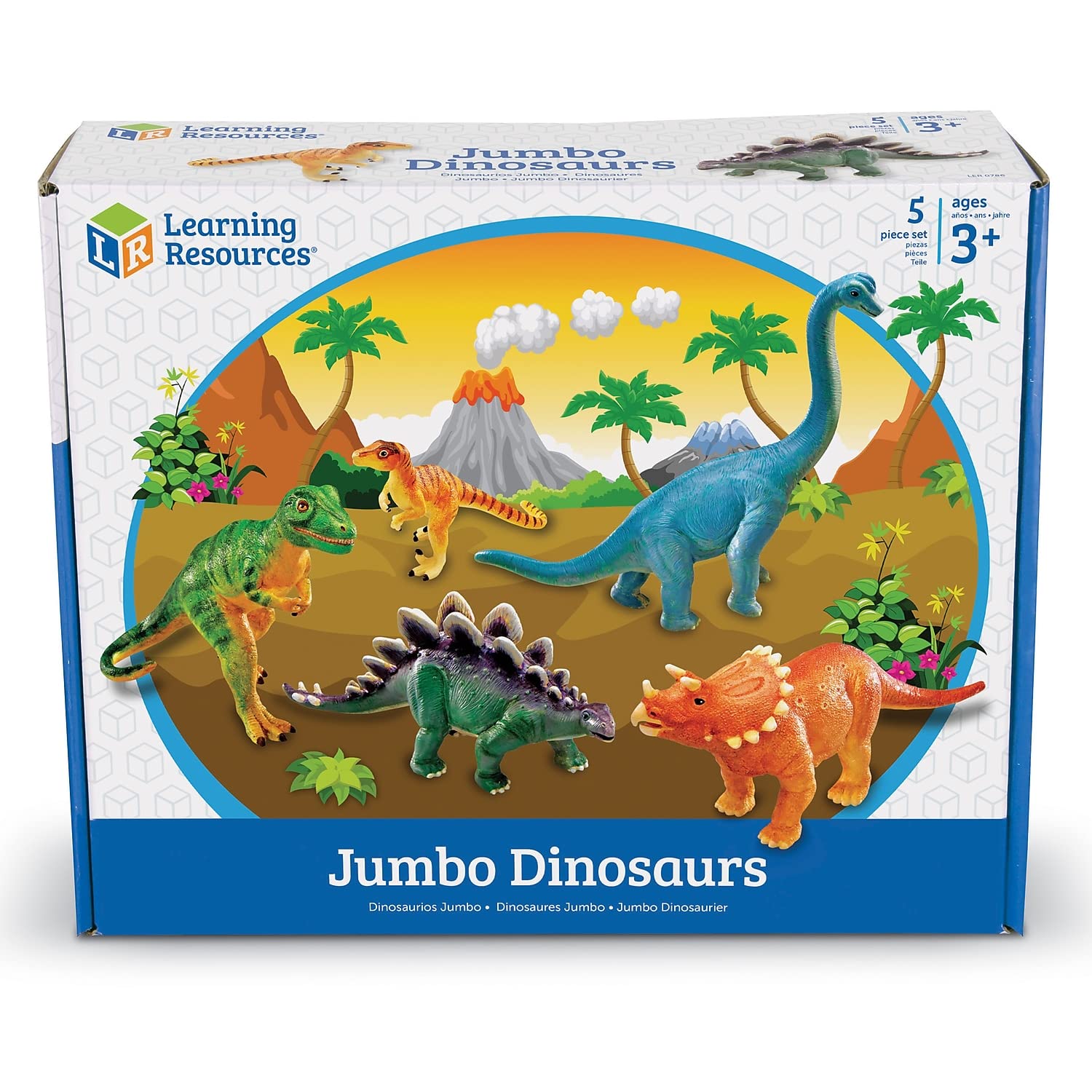 Learning Resources Jumbo Dinosaurs - Educational Play Set for Ages 3+ 11
