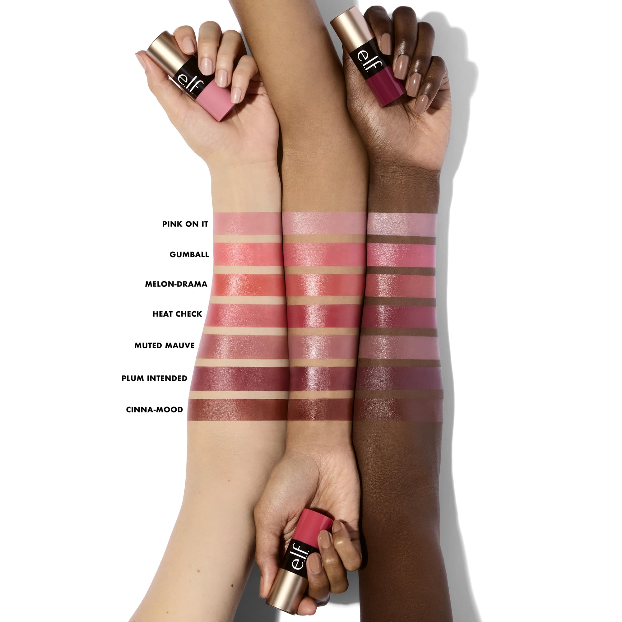 e.l.f. Soft Glam Cream Blush Stick - Gumball | Crayon Form | Natural Finish | 9g 5