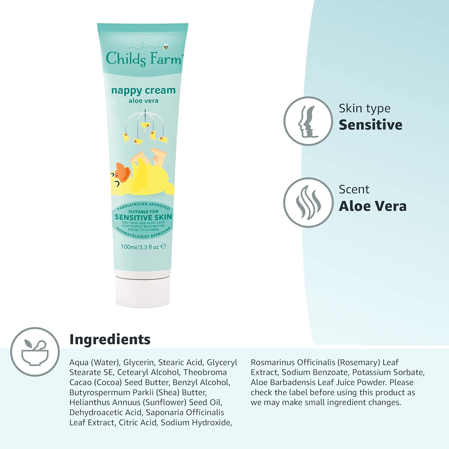Childs Farm - Baby Nappy Cream Aloe Vera Nappy Cream (100ml) (‎100111396) 9