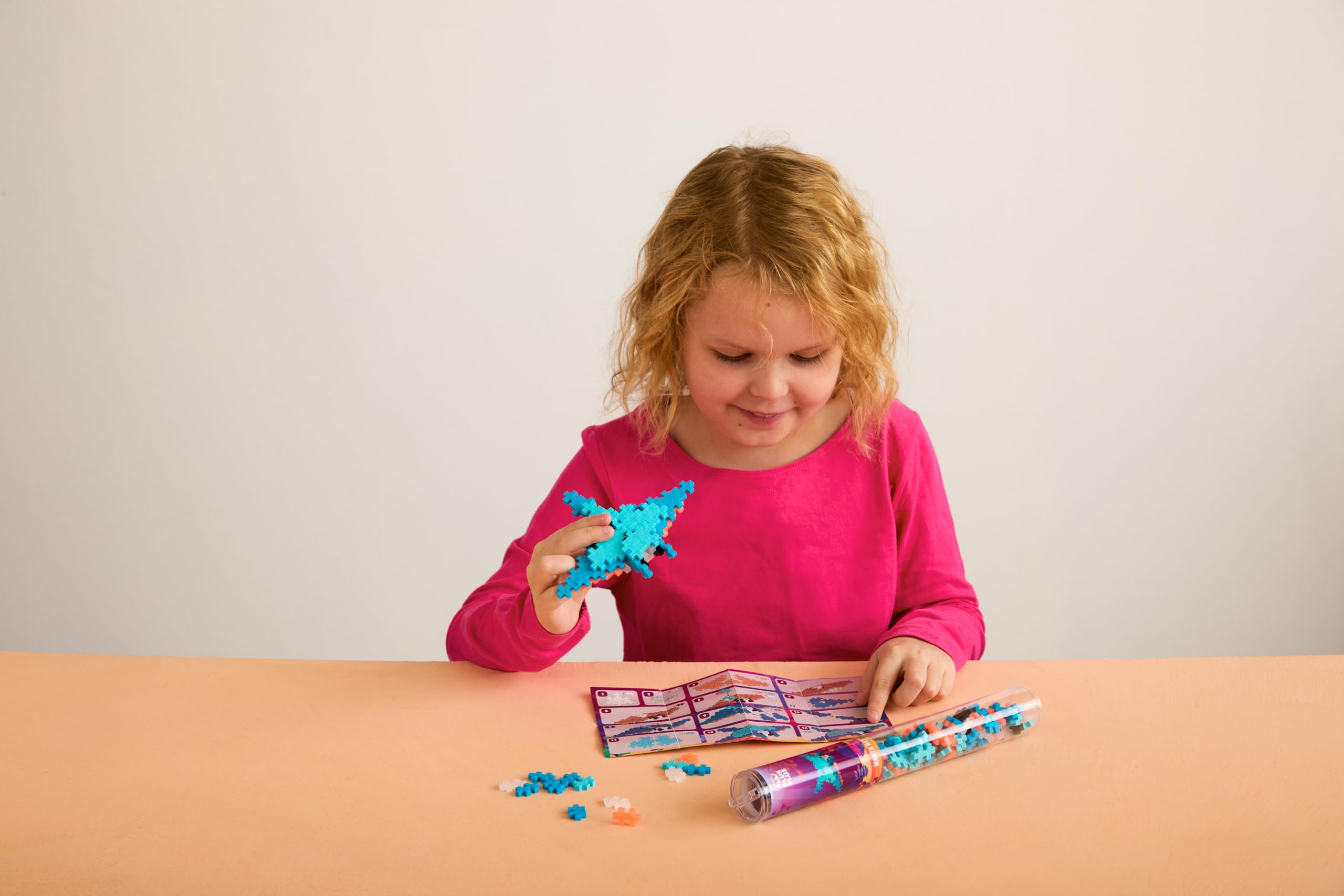 PLUS PLUS Building Blocks Toy - 100-Piece Manta Ray Set for Creative Building 11