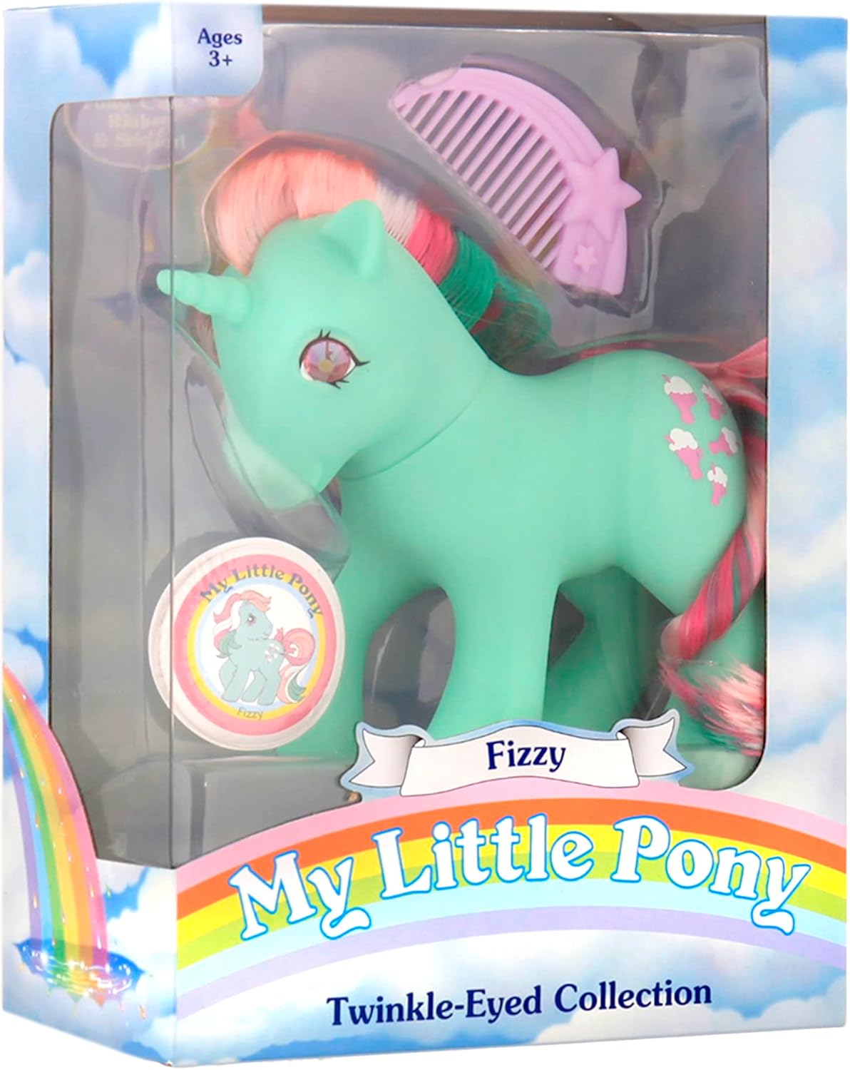 My Little Pony Classic Rainbow Ponies Fizzy Pony - Retro Toy for Kids 3+ 5