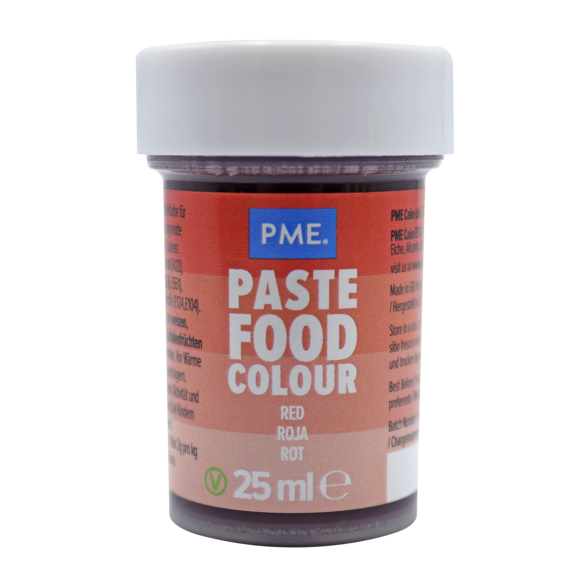PME Paste Food Colour Berry Red 25g - Concentrated Gel Paste for Baking & Icing