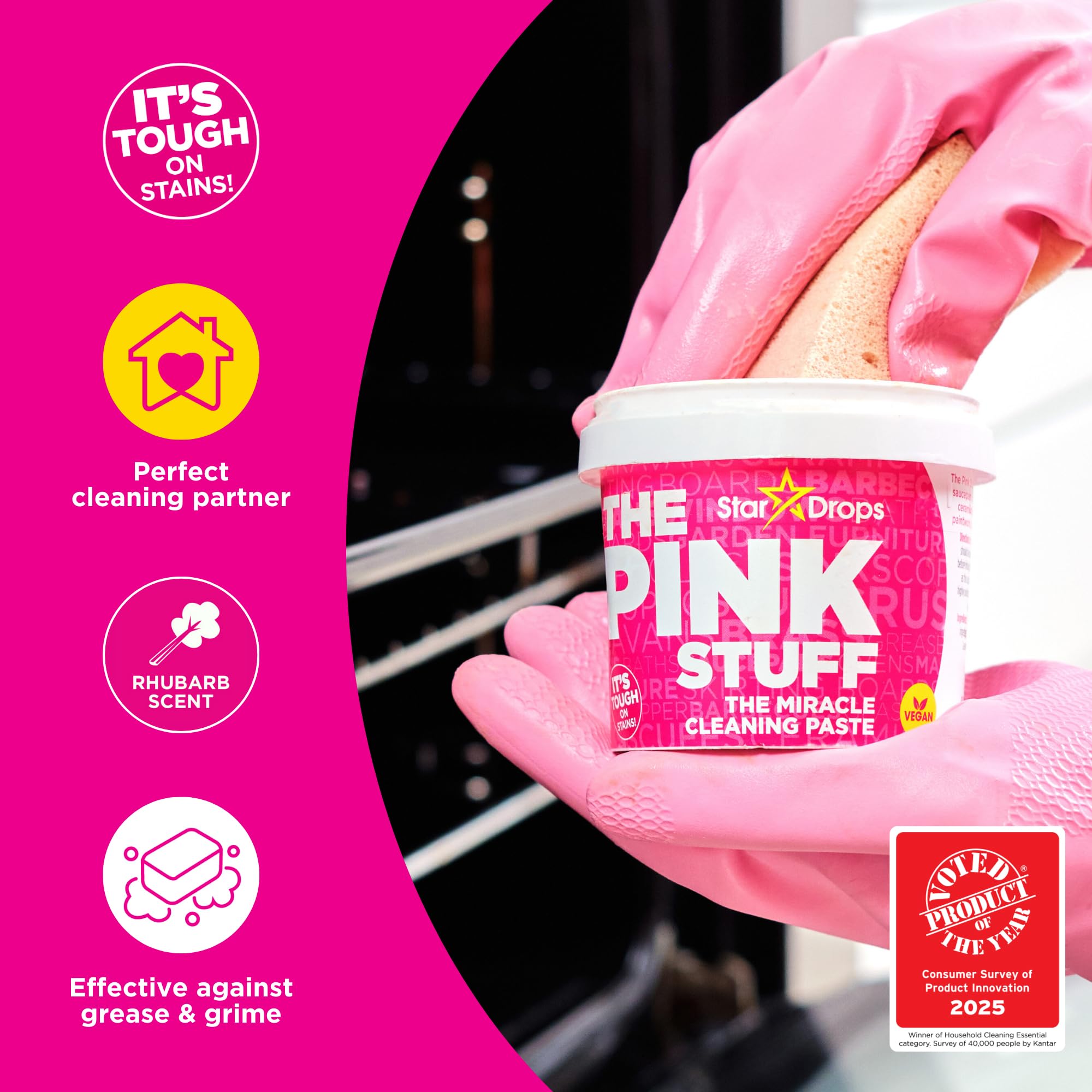 Stardrops – The Pink Stuff Miracle Scrubber Kit mit Elektrowerkzeug und 4 Bürstenköpfen 8