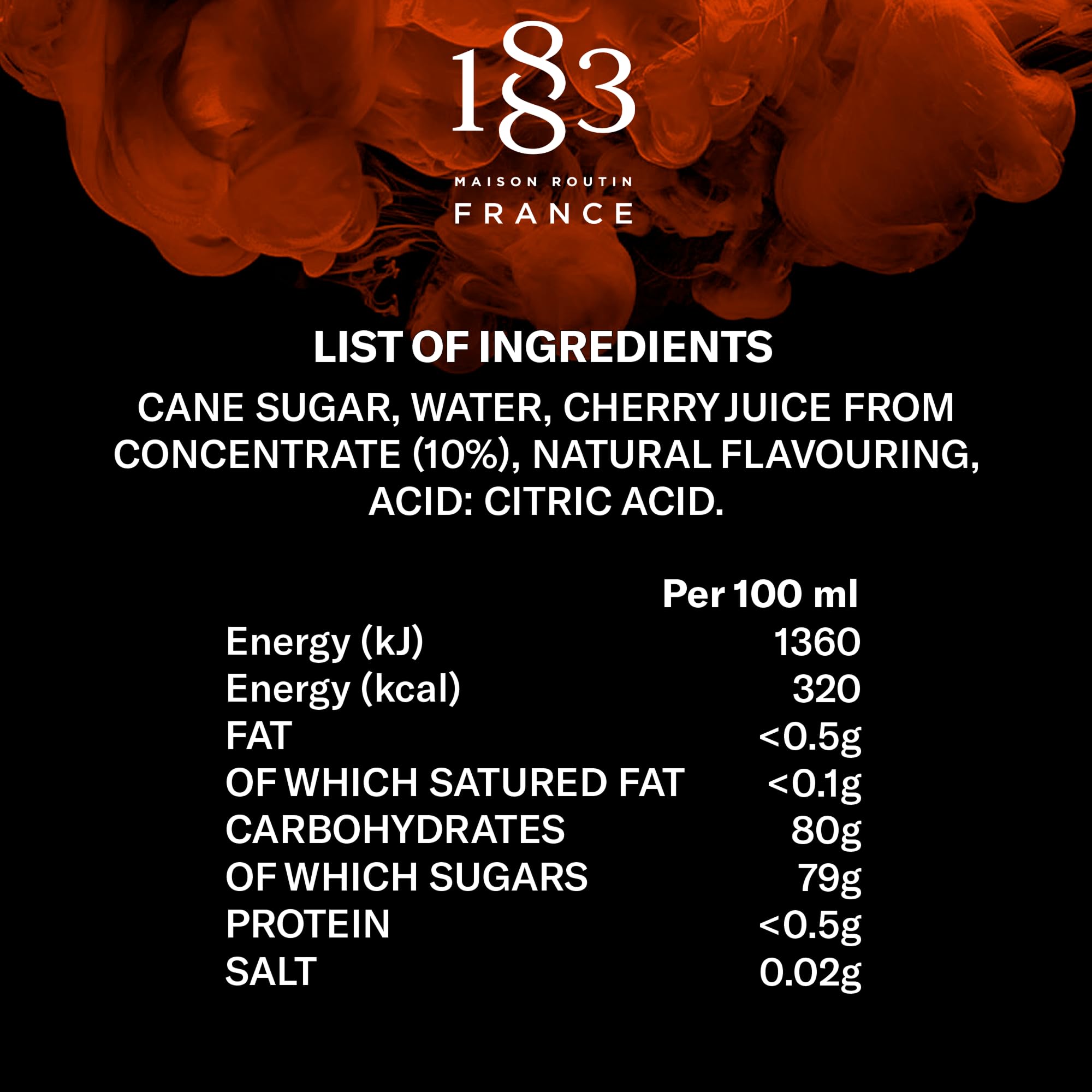 1883 Maison Routin Cherry Blossom Premium Syrup for Cocktails, Tea, Dessert | 1 L 3