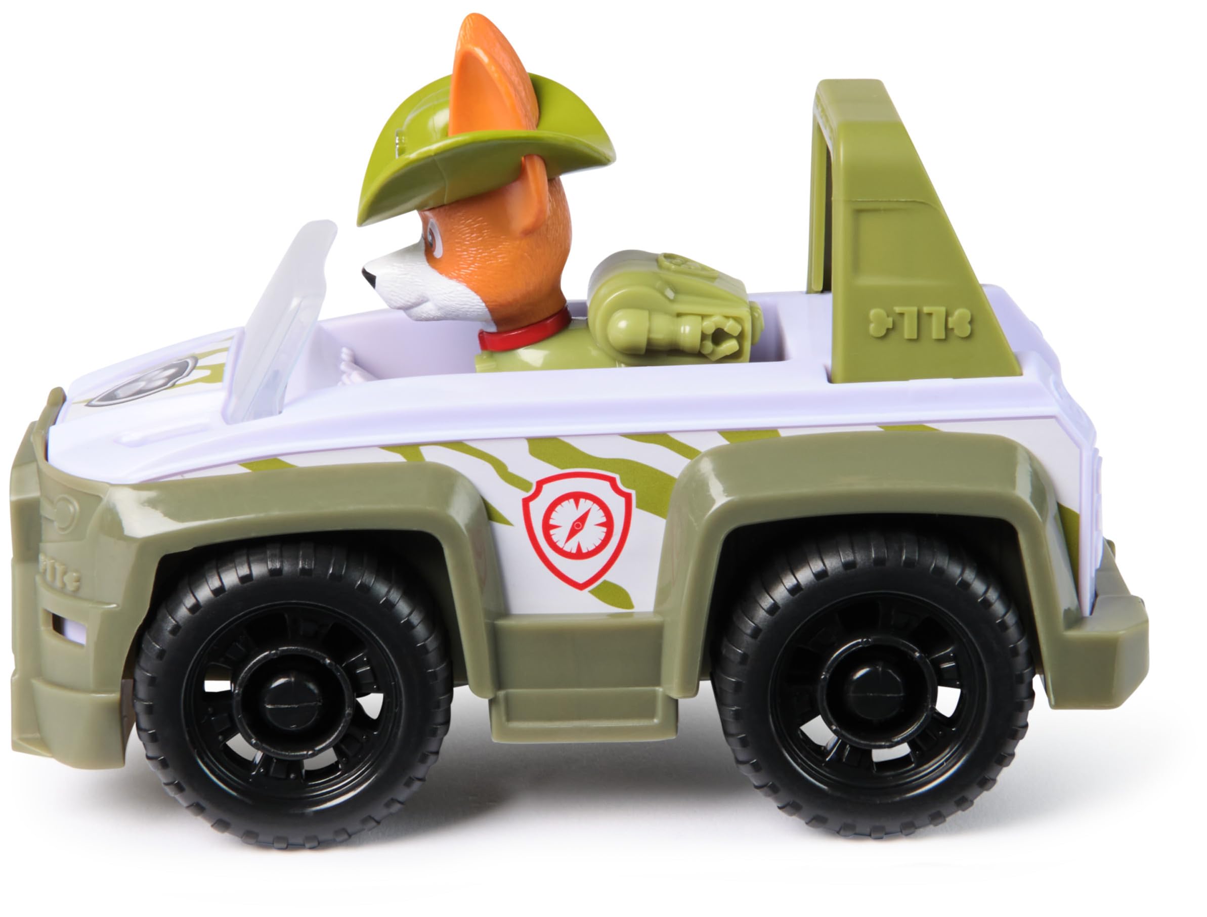 Paw Patrol Tracker’s Jungle Rescue Vehicle with Collectible Action Figure - Sustainably Made Toy for Kids 3+ 4