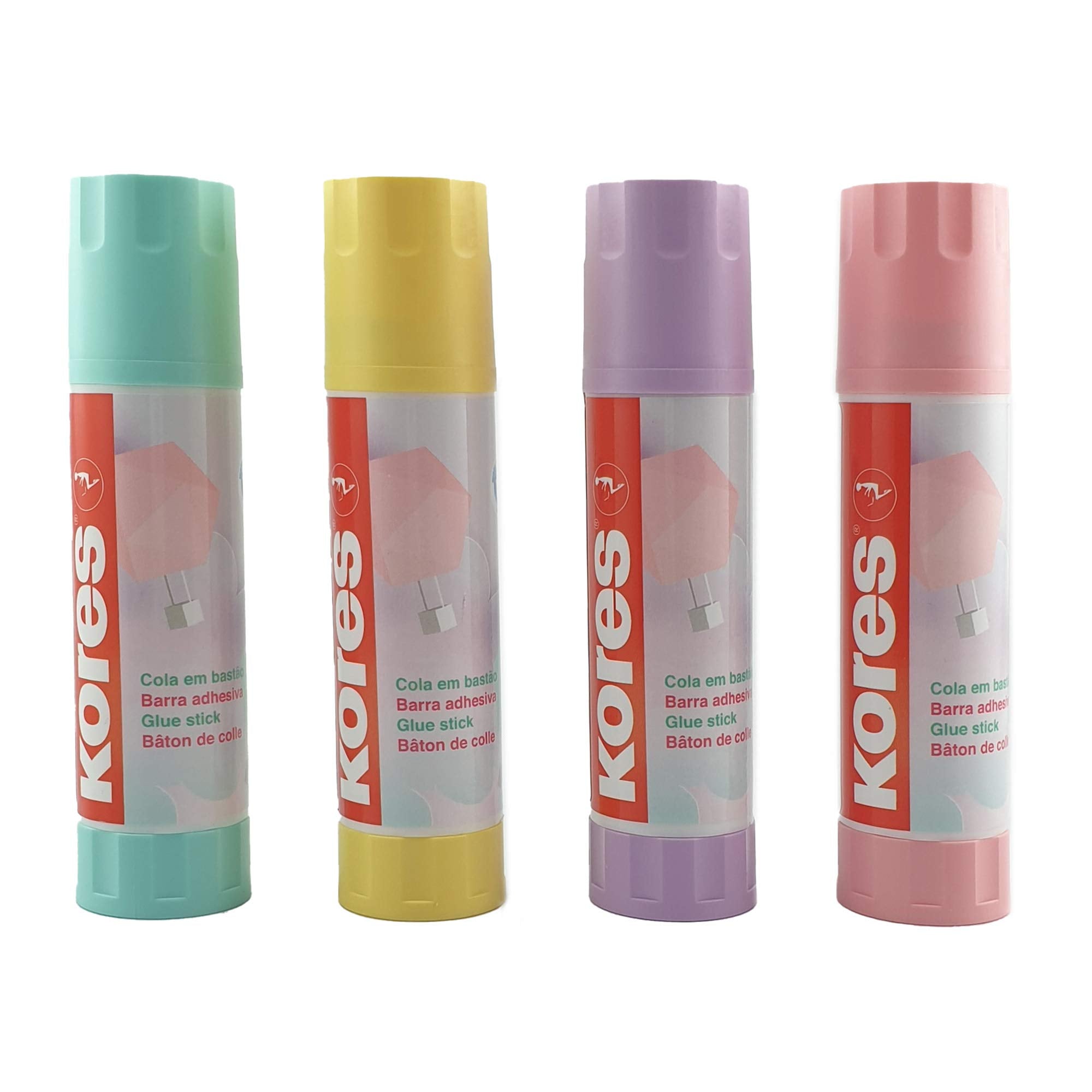Kores Pastel Glue Stick - Strong Hold Adhesive, Non-Toxic, 20g (Pack of 2) 3