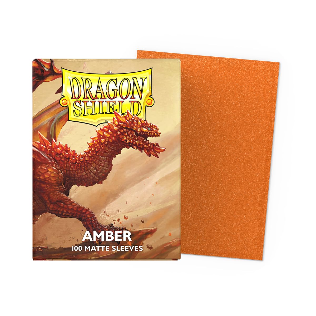Dragon Shield Matte Amber Card Sleeves (100 Count) 3