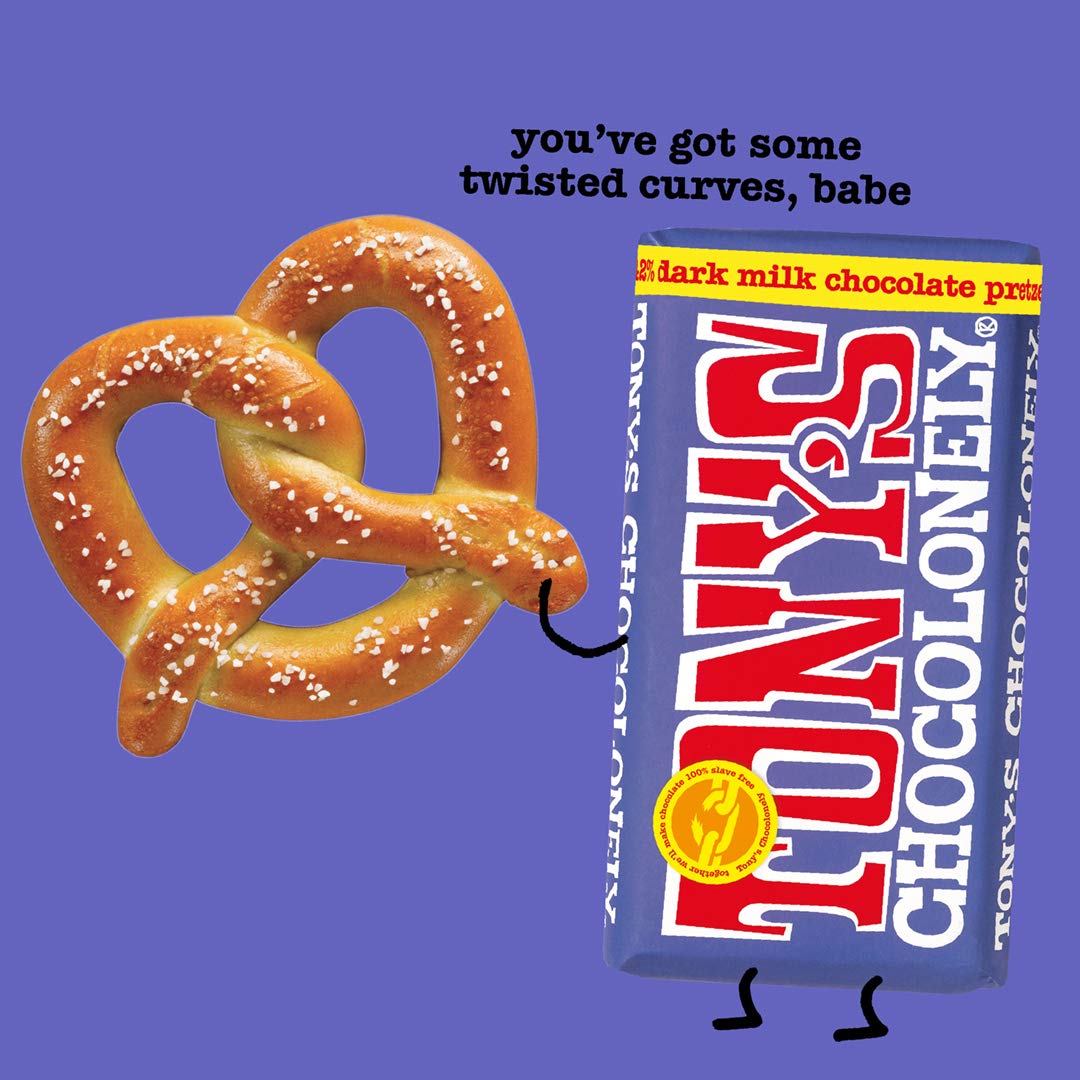 Tony's Chocolonely - Dark Milk Pretzel Toffee Chocolate Bar 180g 5